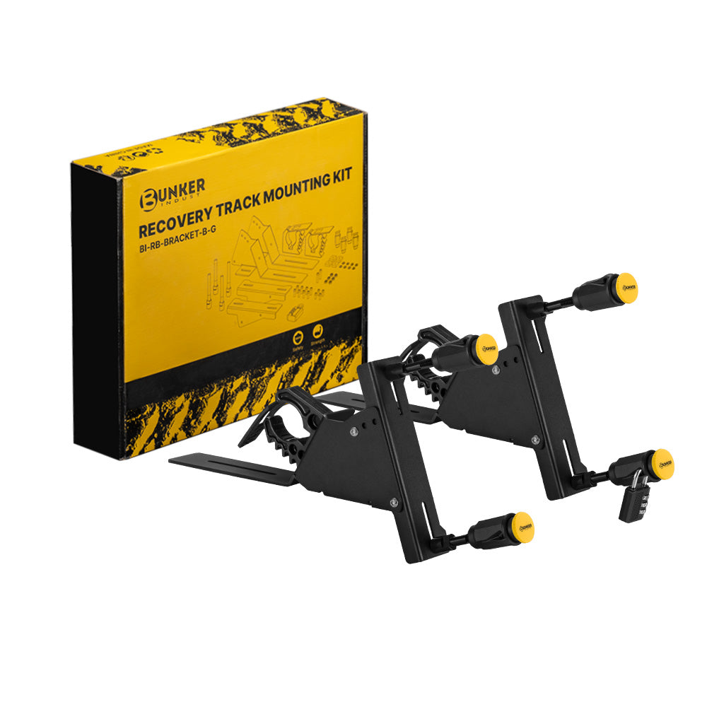Bunker Indust Recovery Track Board Side Mounting Kit & Shovel Holder Lockable