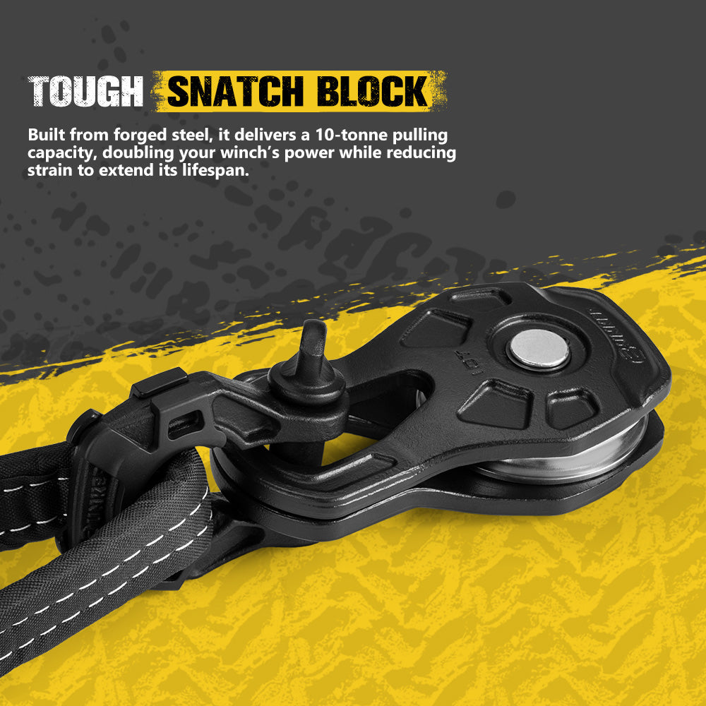 Bunker Indust 4x4 Recovery Kit Tow Rope Snatch Block D-Ring Shackle Winch Damper