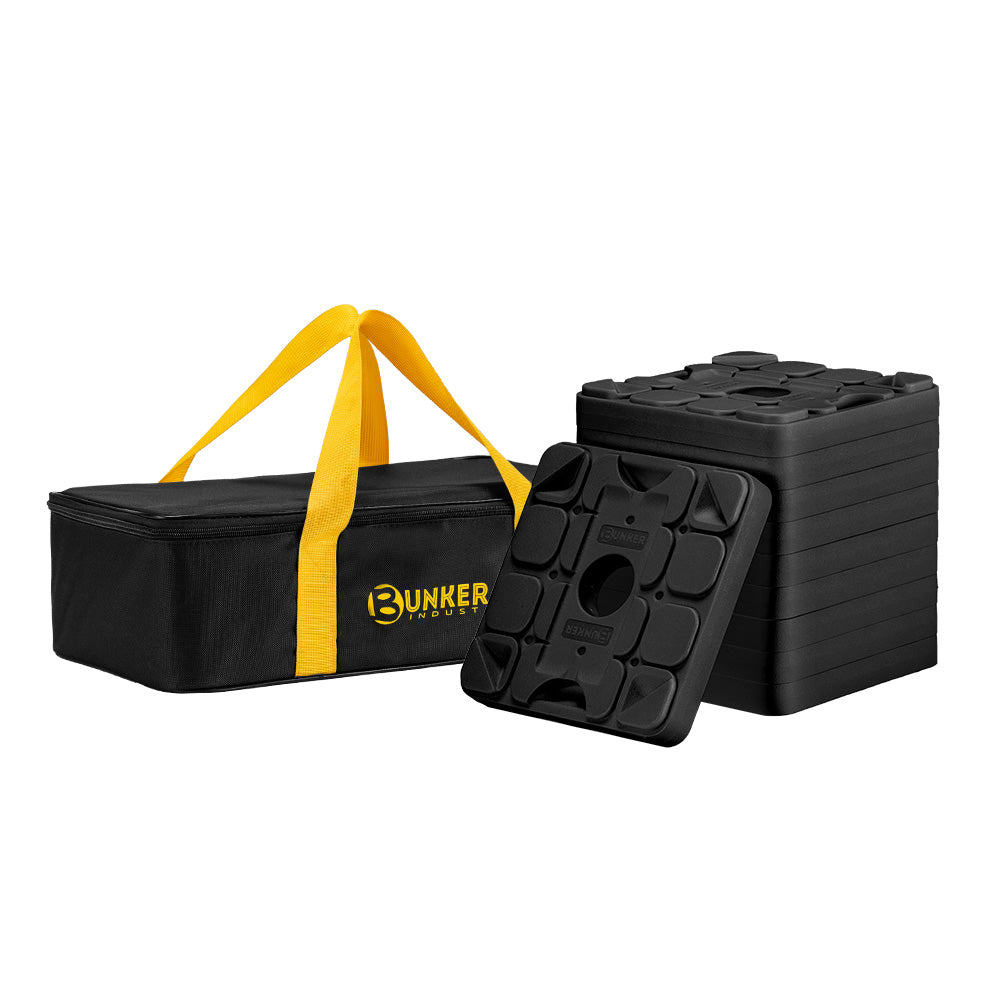 Bunker Indust 10X RV Levelling Blocks Interlocking Stackable Non-Slip Jack Pads