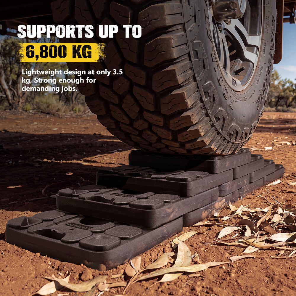 Bunker Indust 10X RV Levelling Blocks Interlocking Stackable Non-Slip Jack Pads