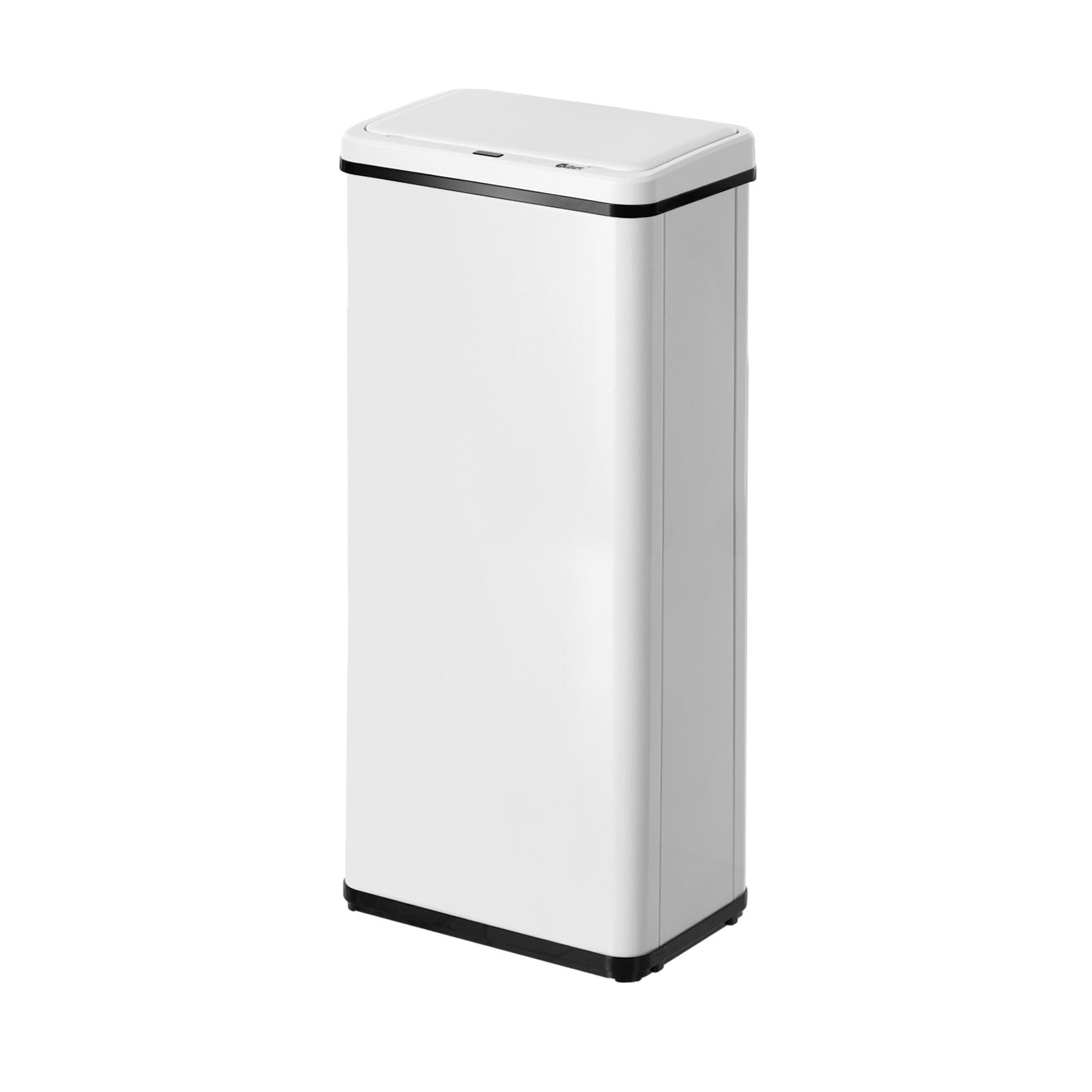 Oikiture 60L Motion Sensor Rubbish Bin Kitchen Waste Can Stainless Steel White