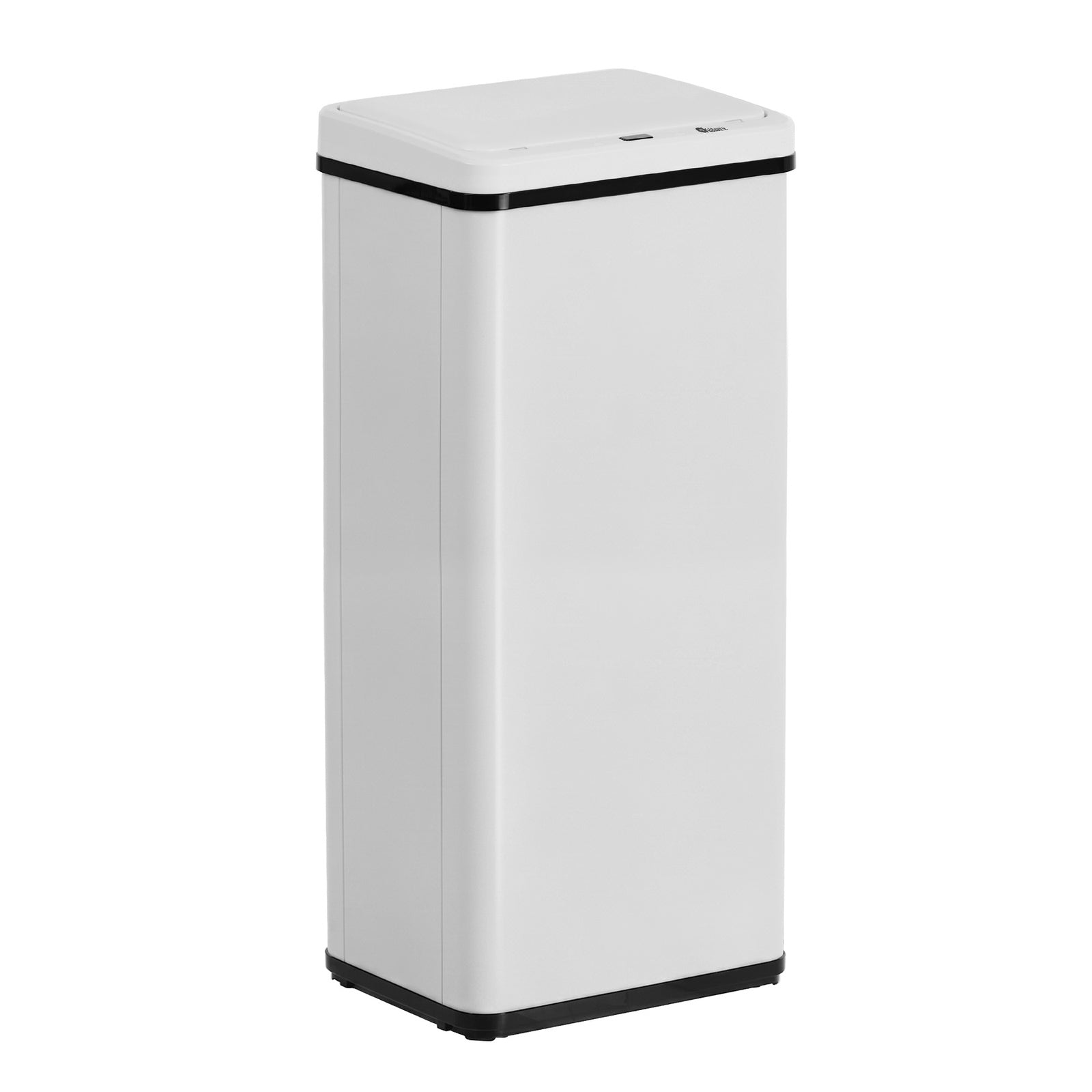 Oikiture 60L Motion Sensor Rubbish Bin Kitchen Waste Can Stainless Steel White
