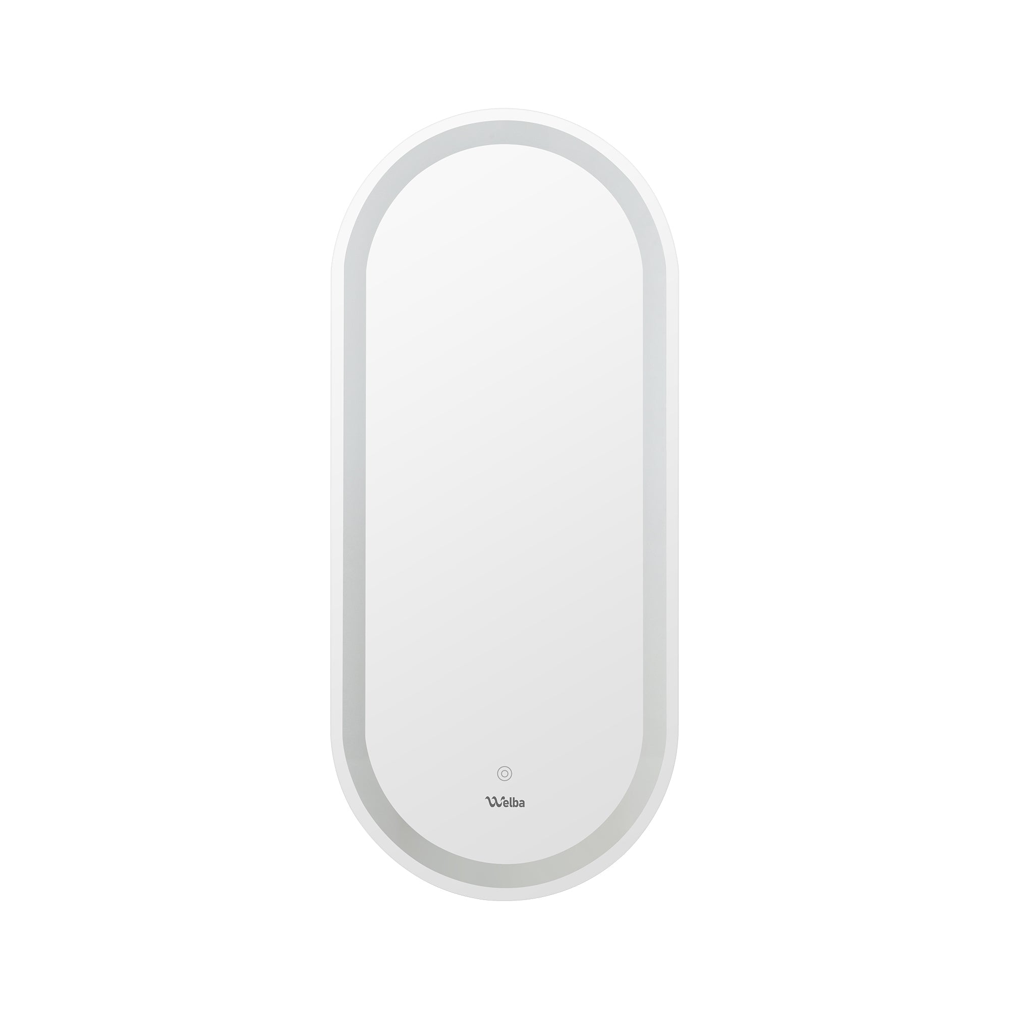 Welba LED Oval Bathroom Mirror Anti-fog Smart Makeup Wall Mirrors 1000/750mm - Sunyee