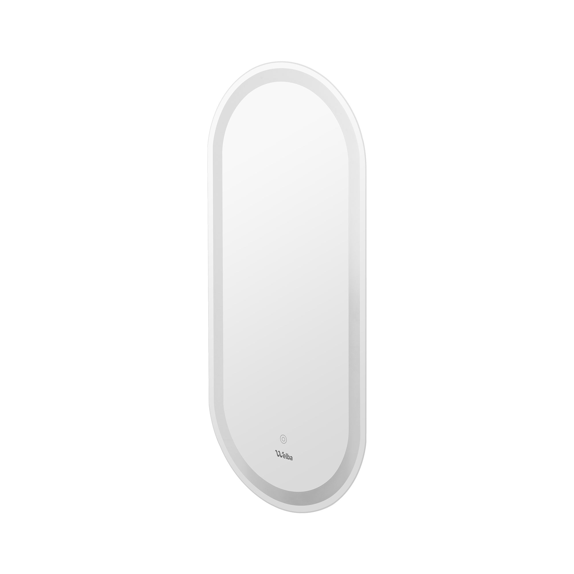 Welba LED Oval Bathroom Mirror Anti-fog Smart Makeup Wall Mirrors 1000/750mm - Sunyee