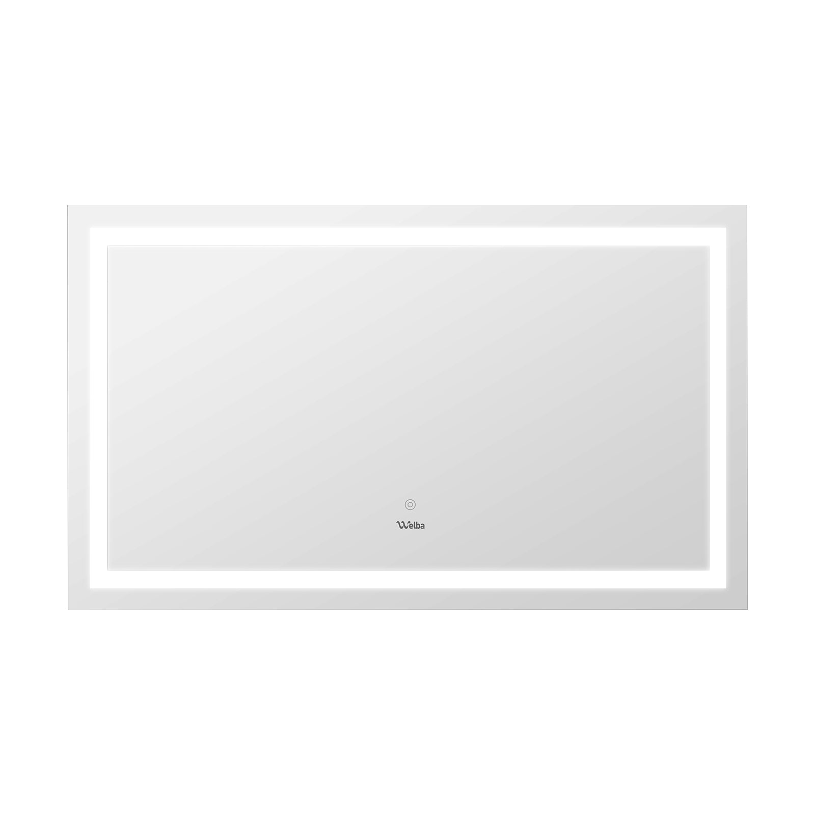 Welba LED Bathroom Mirror Anti-fog Makeup Wall Mirrors Round/Oval/Rectangle - Sunyee