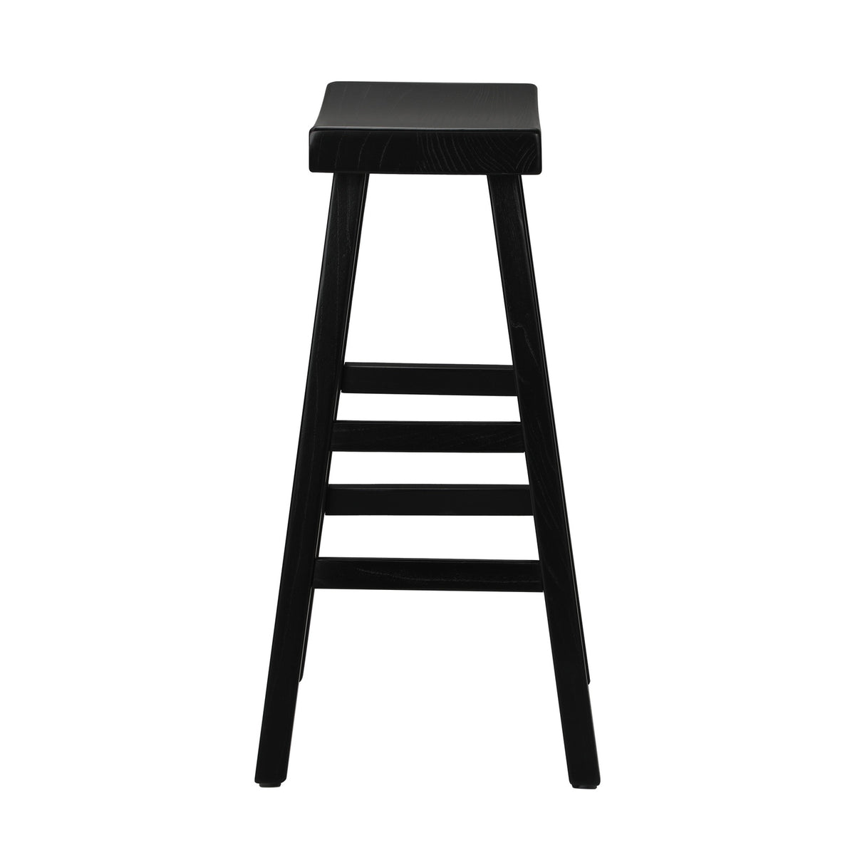 Oikiture 4X Bar Stools Kitchen Stool Wooden Counter Chairs Barstools Black - Sunyee