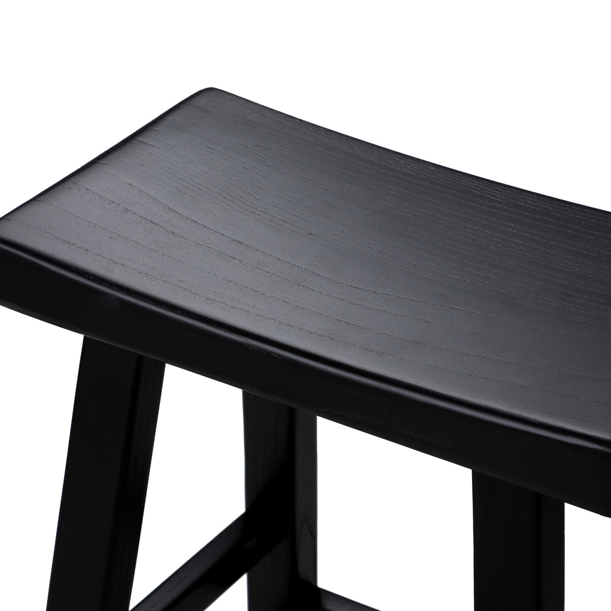 Oikiture 4X Bar Stools Kitchen Stool Wooden Counter Chairs Barstools Black - Sunyee