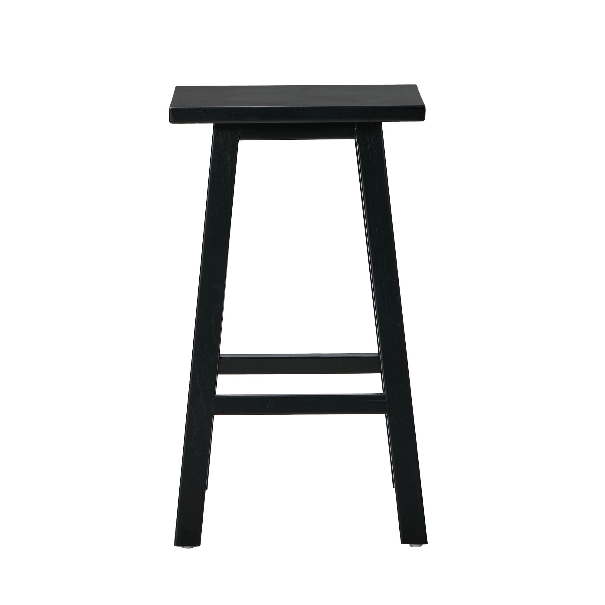Oikiture 4x Bar Stool Kitchen Counter Dining Chair Split-Level Footrest Black