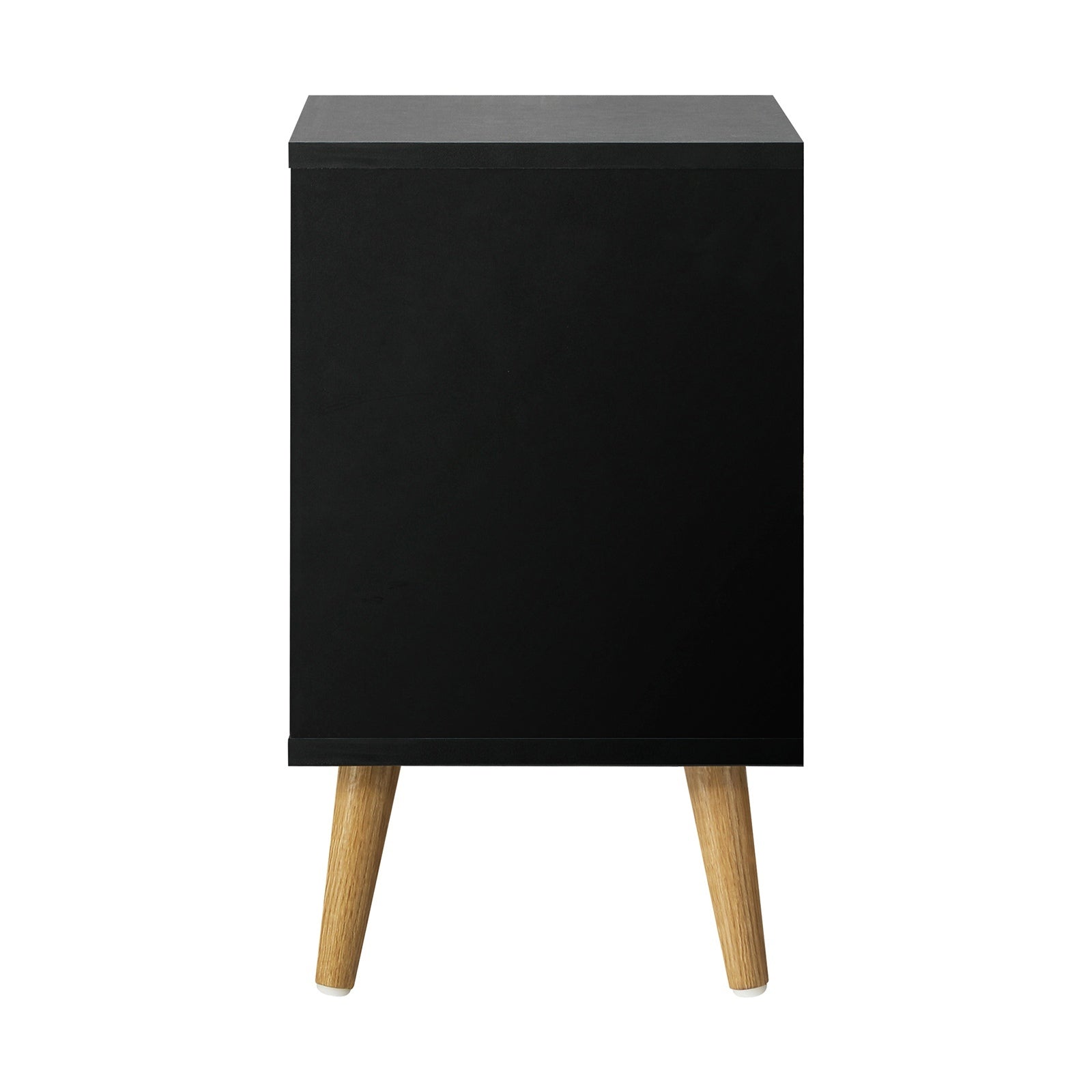 Oikiture 2 X Bedside Tables Side Table Bedroom Furniture Black - Sunyee