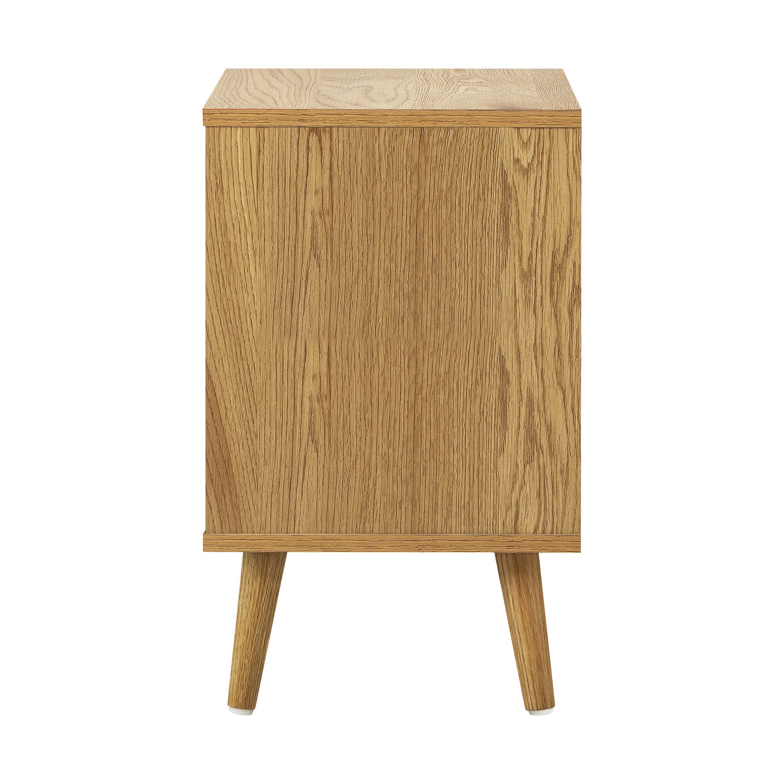Oikiture Bedside Tables 2 Drawers Side Table Bedroom Furniture Storage Cabinet - Sunyee