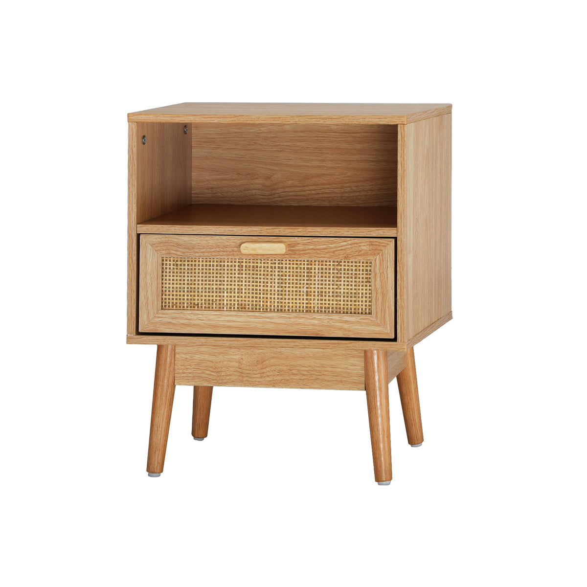 Oikiture Bedside Table Drawers Side Tables Nightstand Wood Storage Cabinet