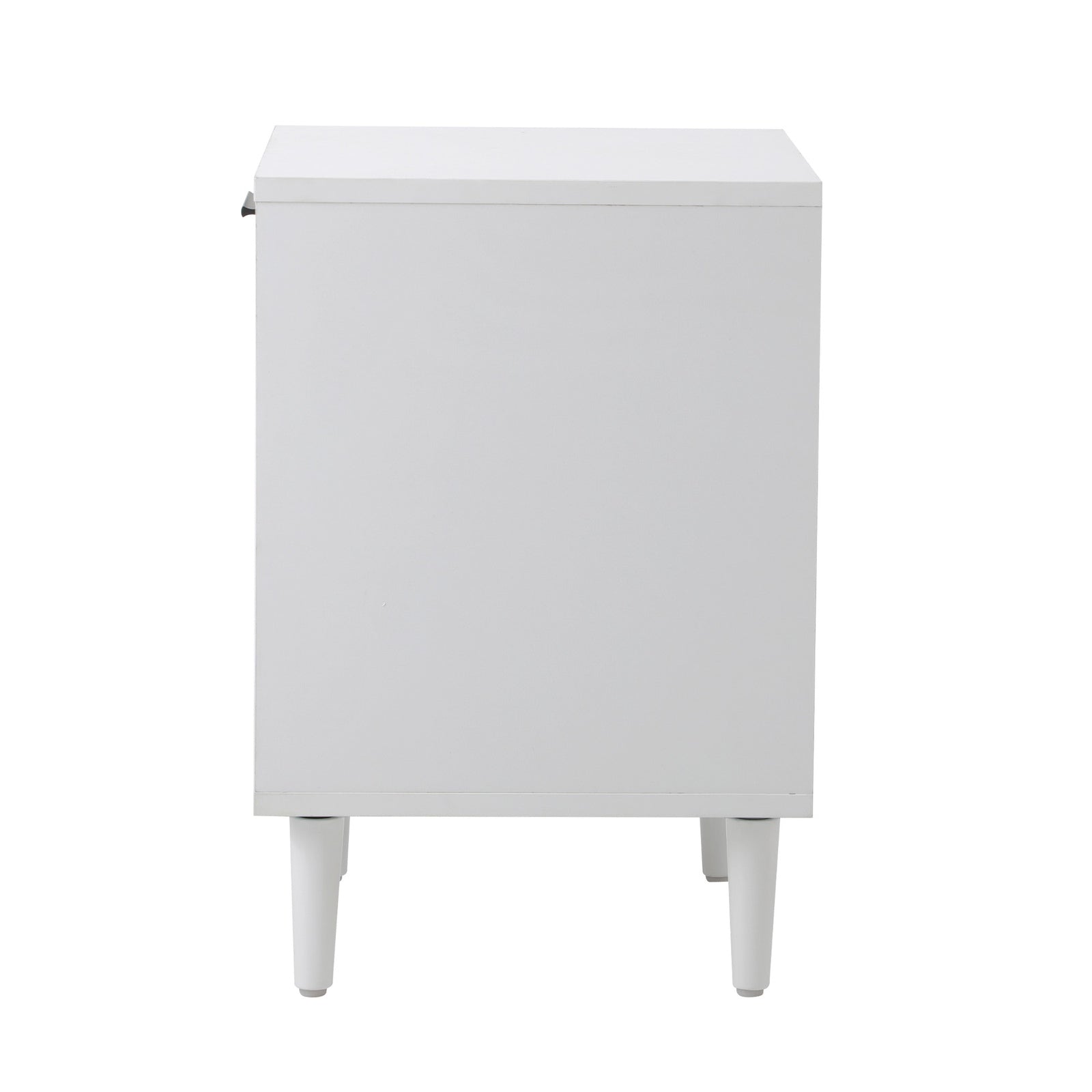 Oikiture Bedside Tables Set of 2 Nightstand Side End Table Storage Cabinet White - Sunyee