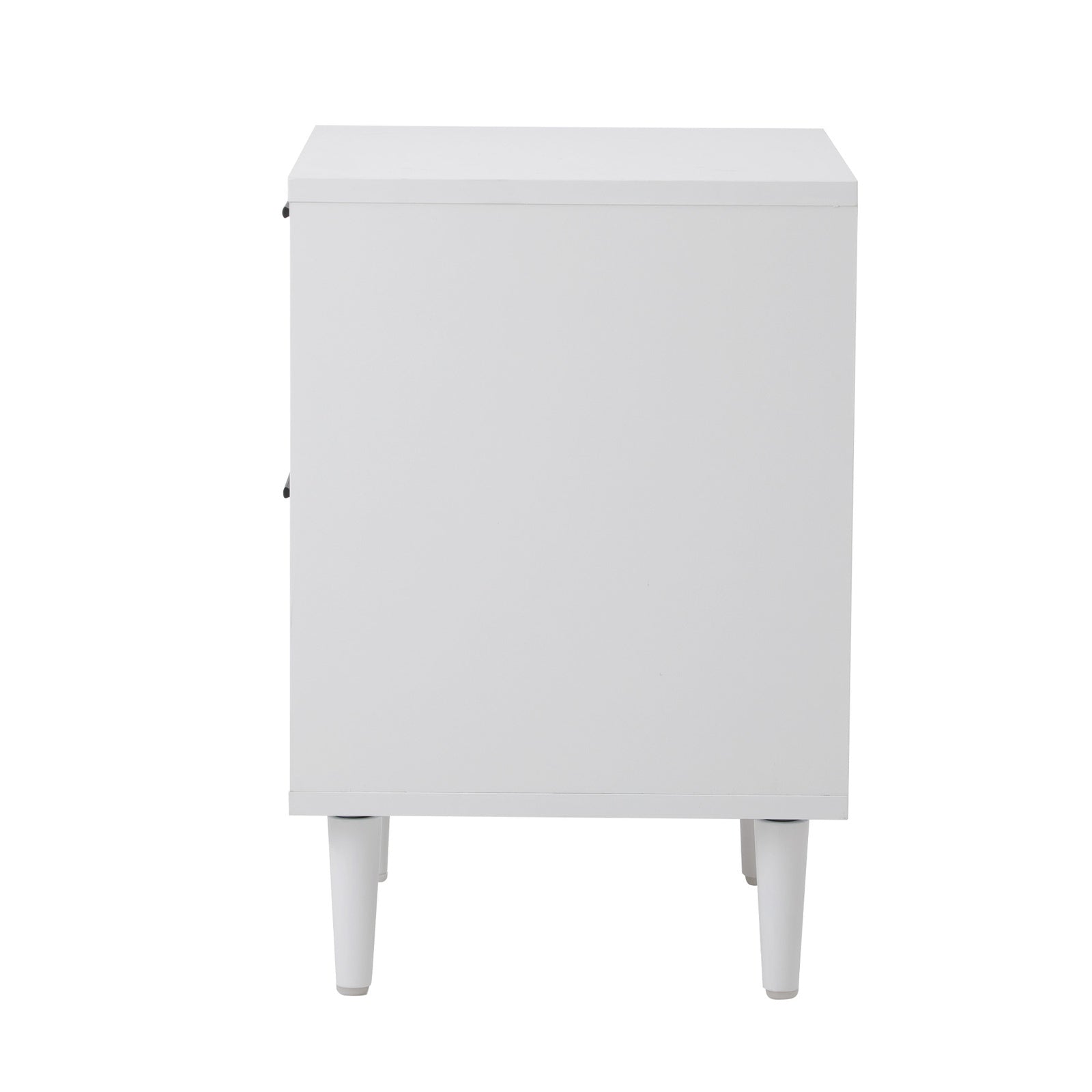 Oikiture Bedside Tables Set of 2 Nightstand Side End Table Bedroom Storage White - Sunyee