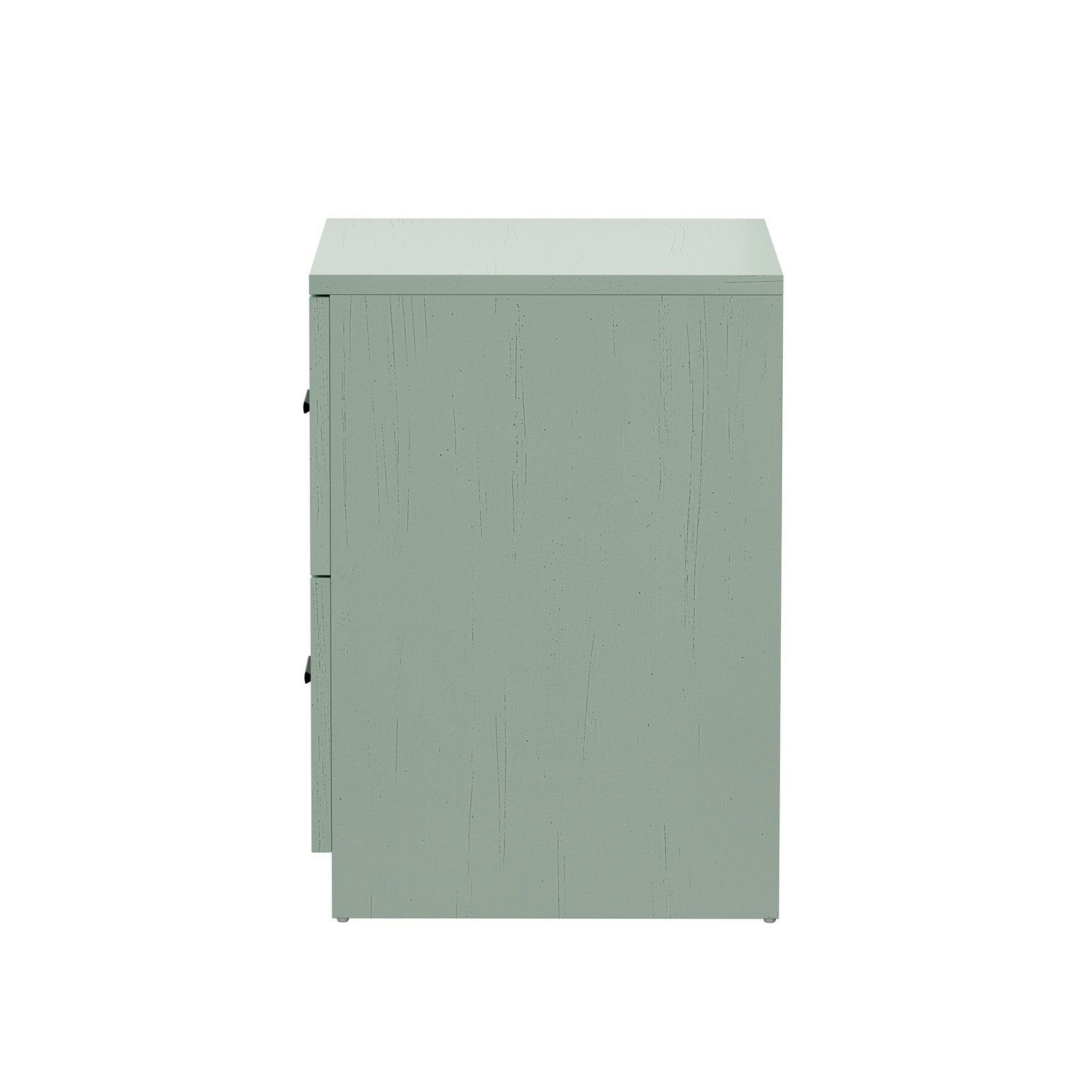 Oikiture 2pc Bedside Table 2 Drawers Nightstand Cabinet End Table Green