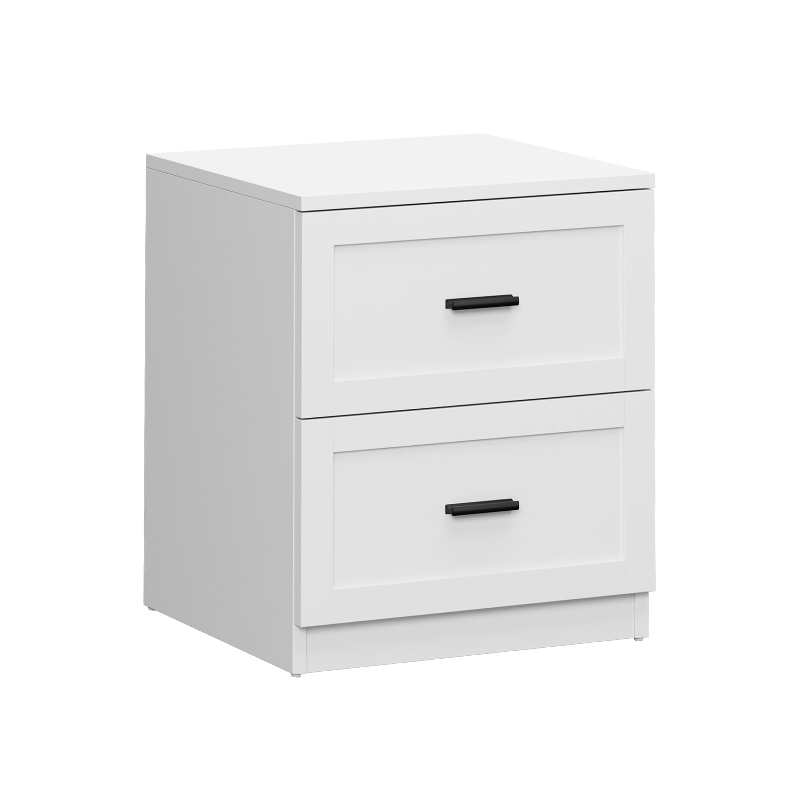 Oikiture Bedside Table 2 Drawers Nightstand Cabinet End Table