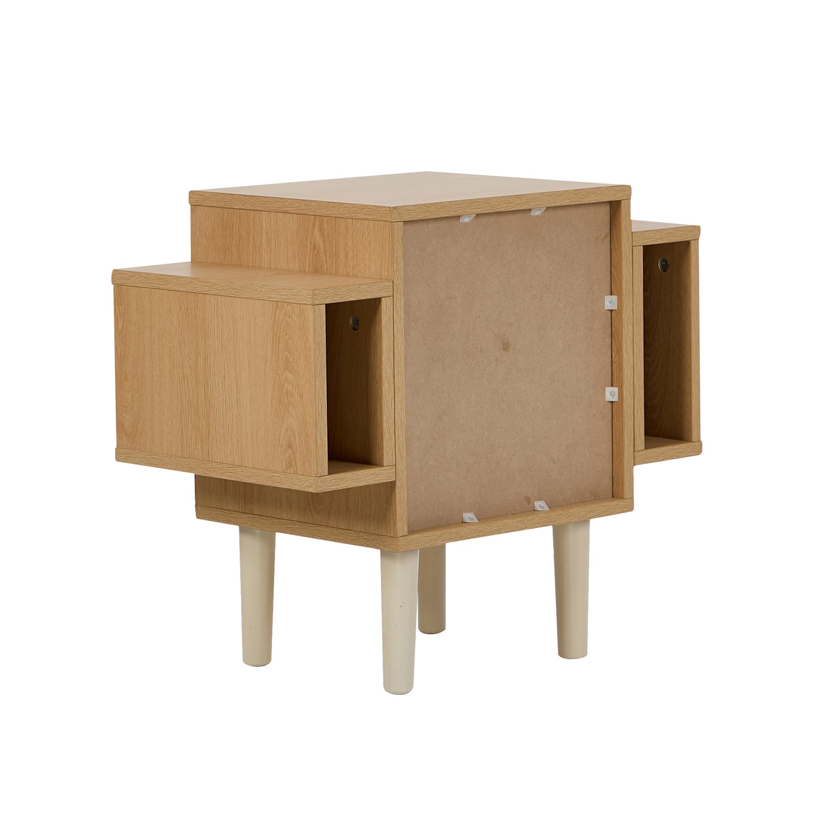 Oikiture Kids Robot Bedside Table Nightstand With Drawer Bedroom Storage Cabinet