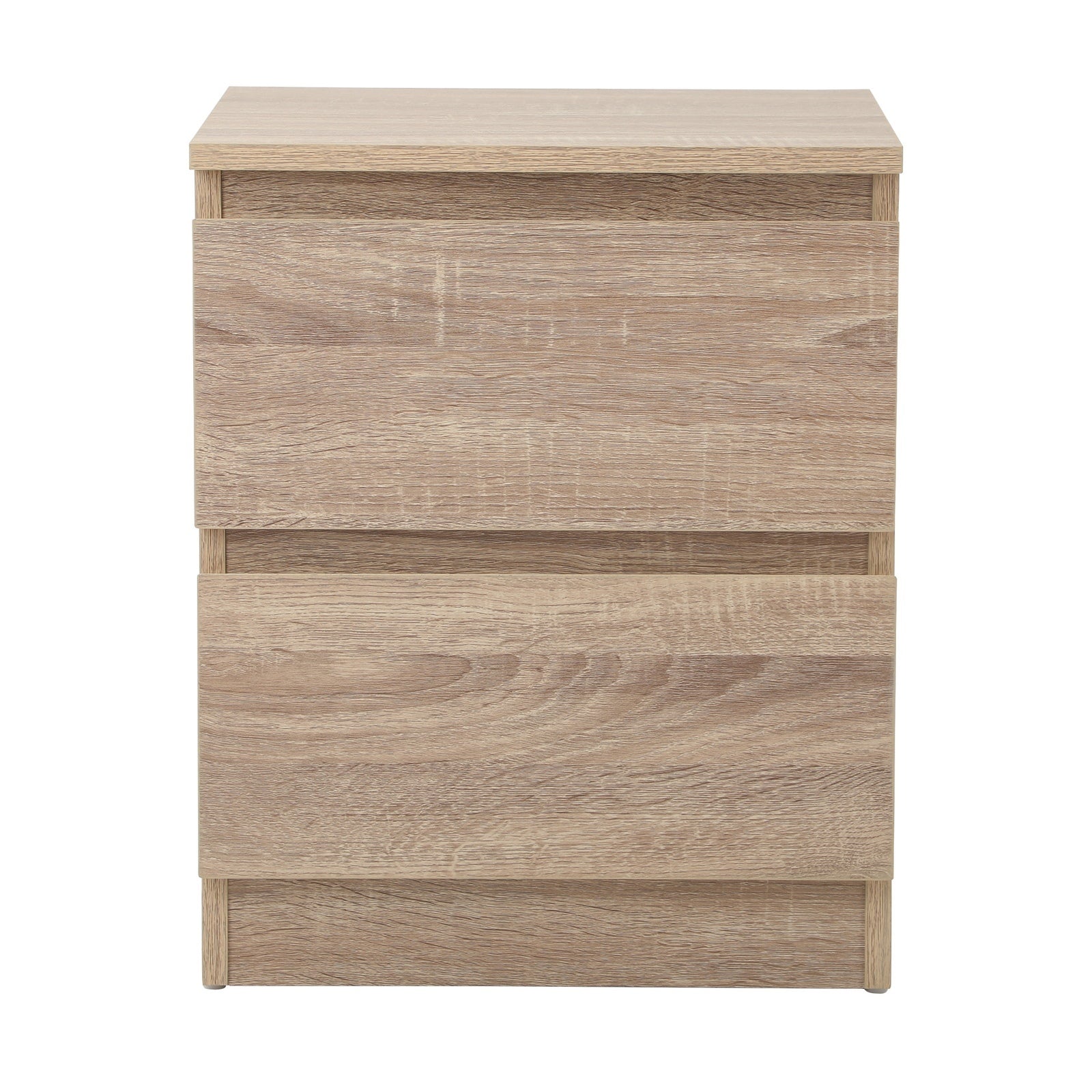 Oikiture Bedside Tables Set of 2 Nightstand Side End Table Storage Cabinet Wood - Sunyee
