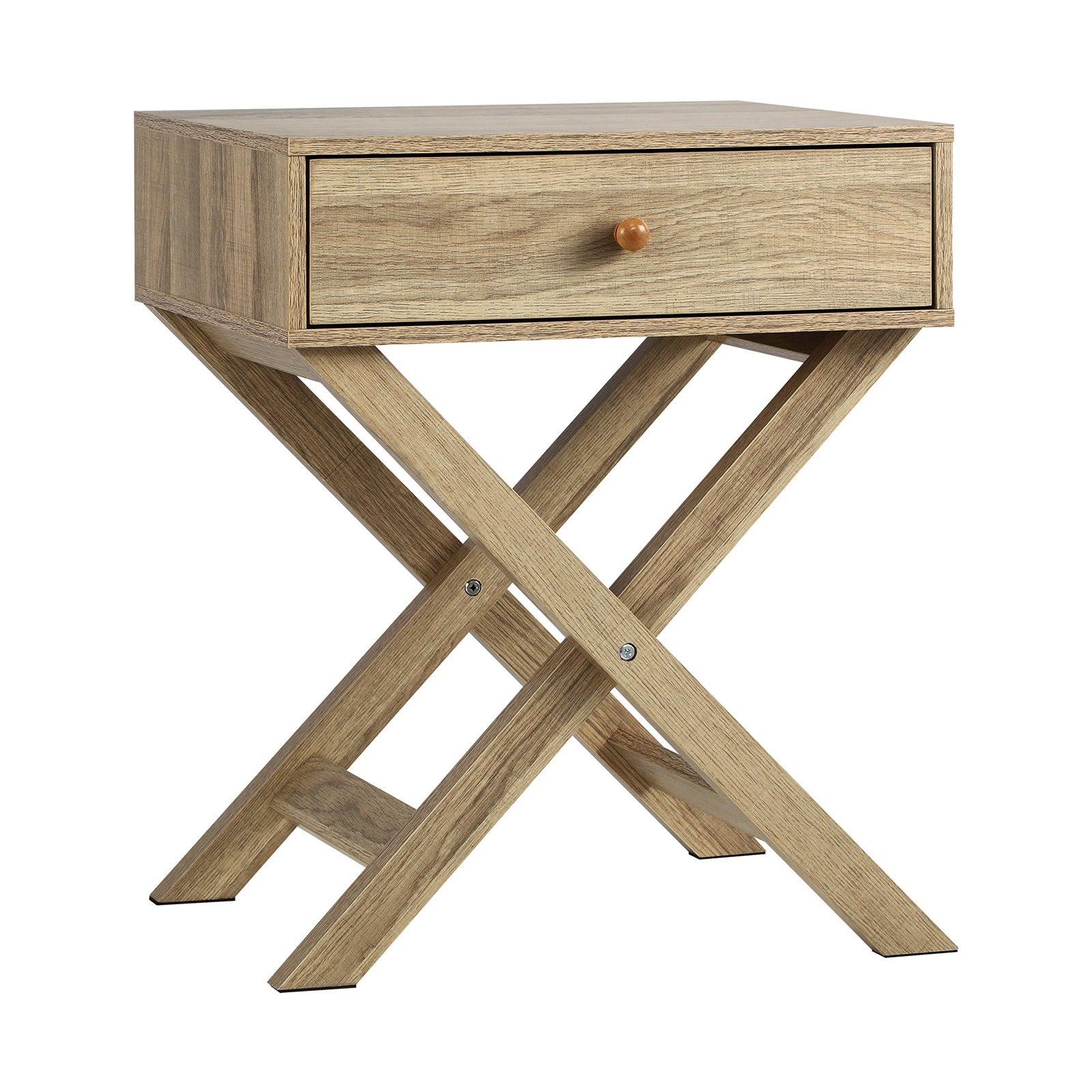 Oikiture Bedside Tables Set of 2 Nightstand Storage Cabinet Side End Table - Sunyee