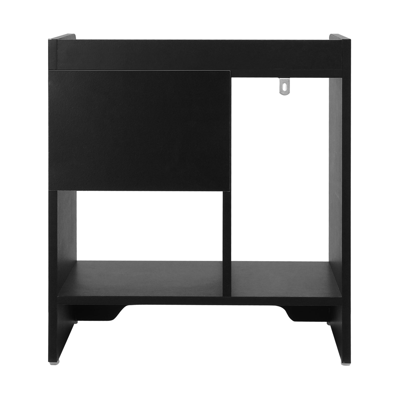 Oikiture Bedside Tables Set of 2 Side Table Nightstand Storage Shelf Black - Sunyee