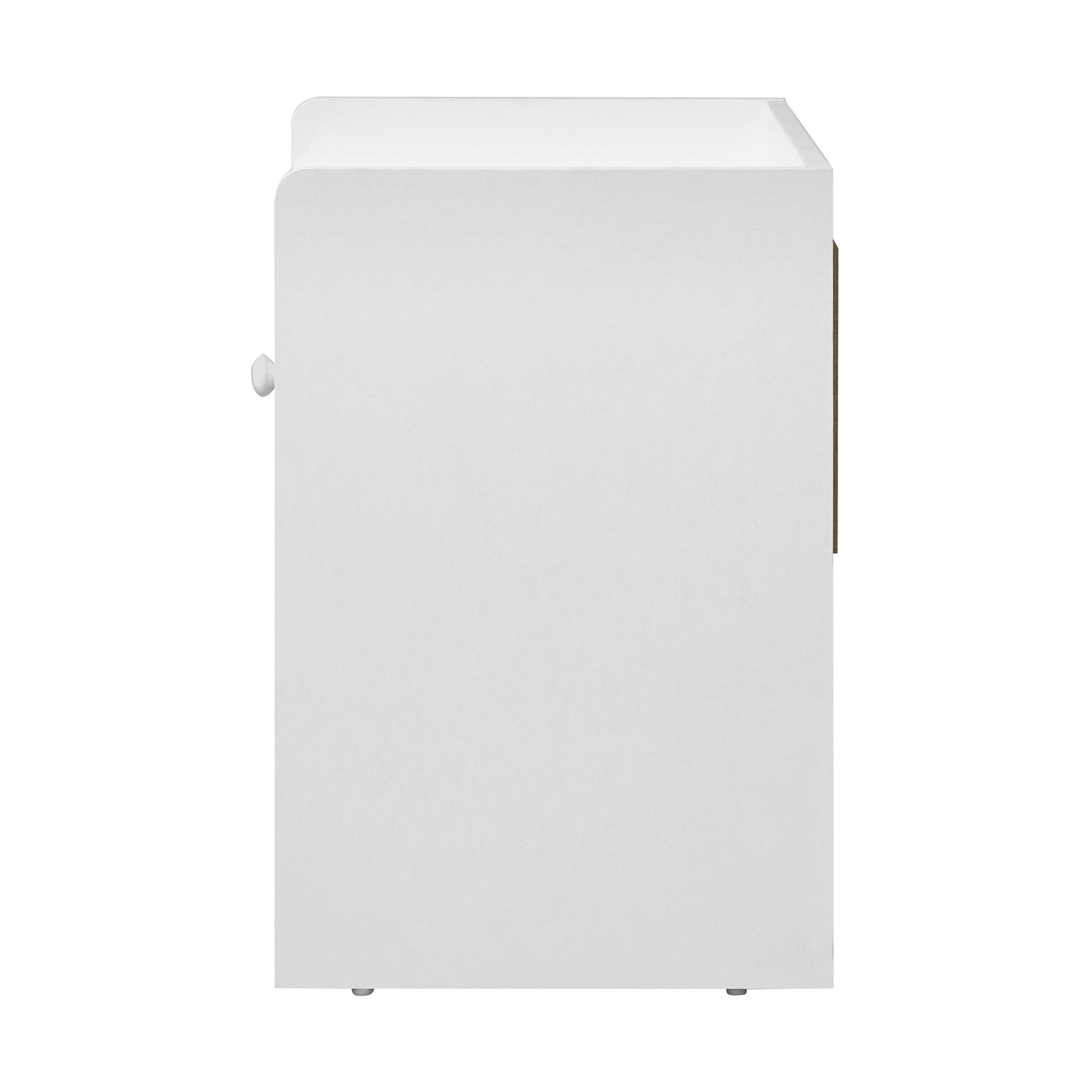 Oikiture Bedside Tables Set of 2 Side Table Nightstand Storage Shelf White - Sunyee