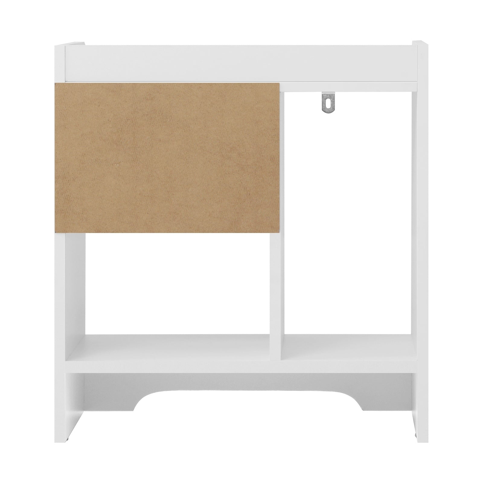 Oikiture Bedside Tables Set of 2 Side Table Nightstand Storage Shelf White - Sunyee