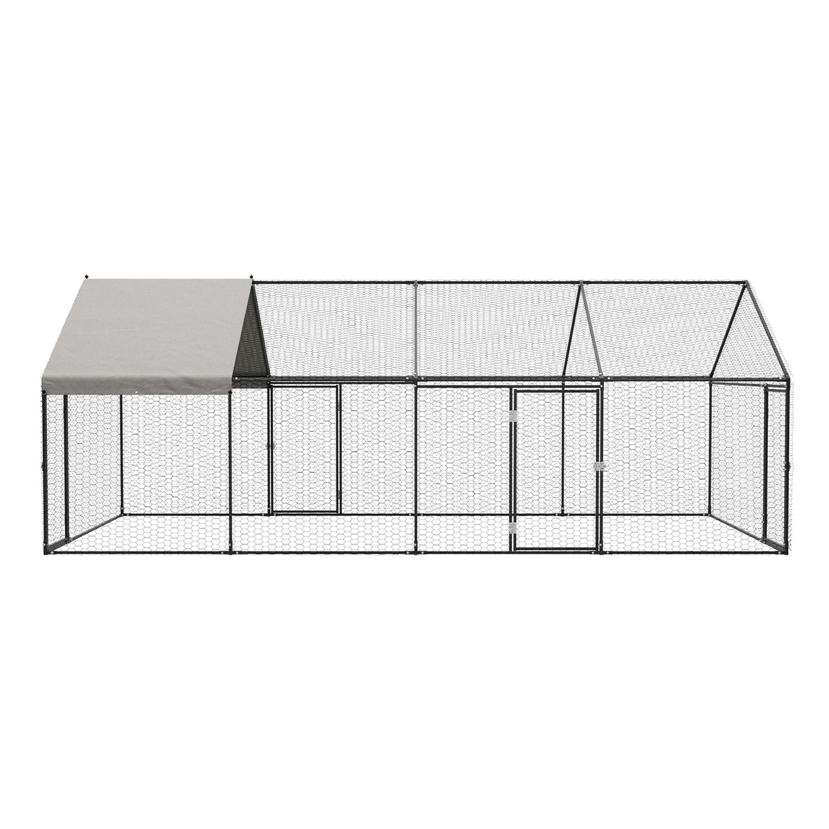 Alopet 4x2x1.5M Chicken Coop with Cover Poultry Cage Run Yard Pet Rabbit Hutch