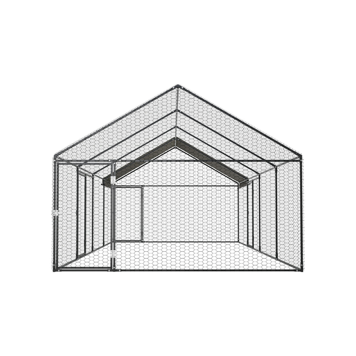 Alopet 4x2x1.5M Chicken Coop with Cover Poultry Cage Run Yard Pet Rabbit Hutch