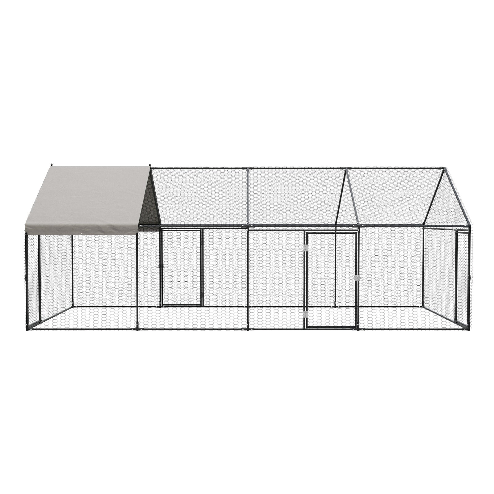 Alopet 4x2x1.5M Chicken Coop with Cover Poultry Cage Run Yard Pet Rabbit Hutch