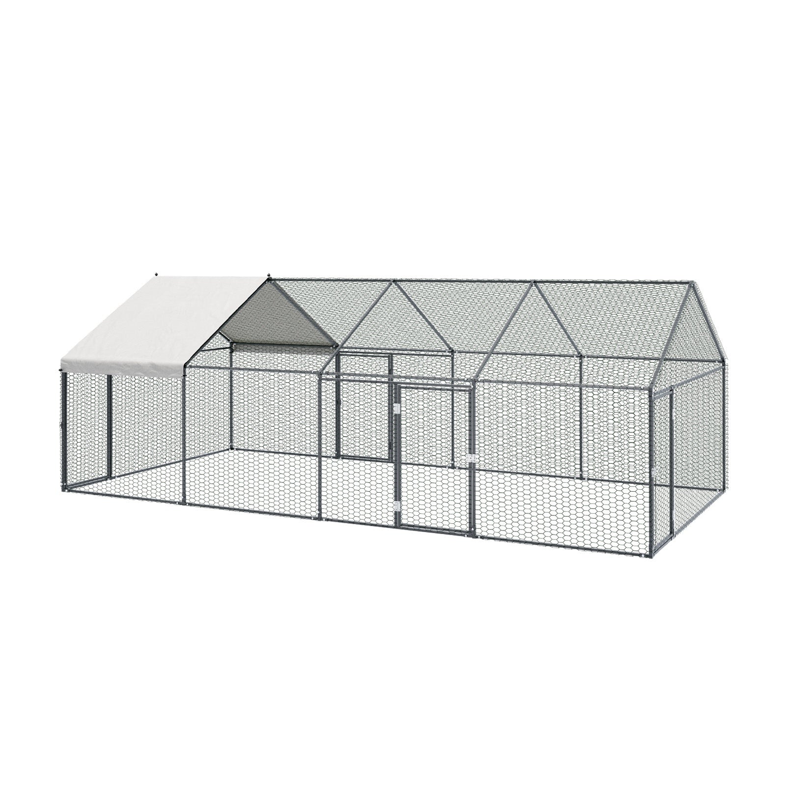 Alopet 4x2x1.5M Chicken Coop with Cover Poultry Cage Run Yard Pet Rabbit Hutch