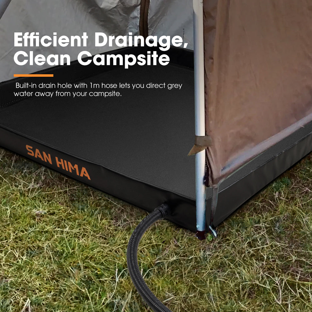 San Hima Camping Shower Tent Base 1.03x1.03M Portable & Foldable RV Awning Floor - Sunyee