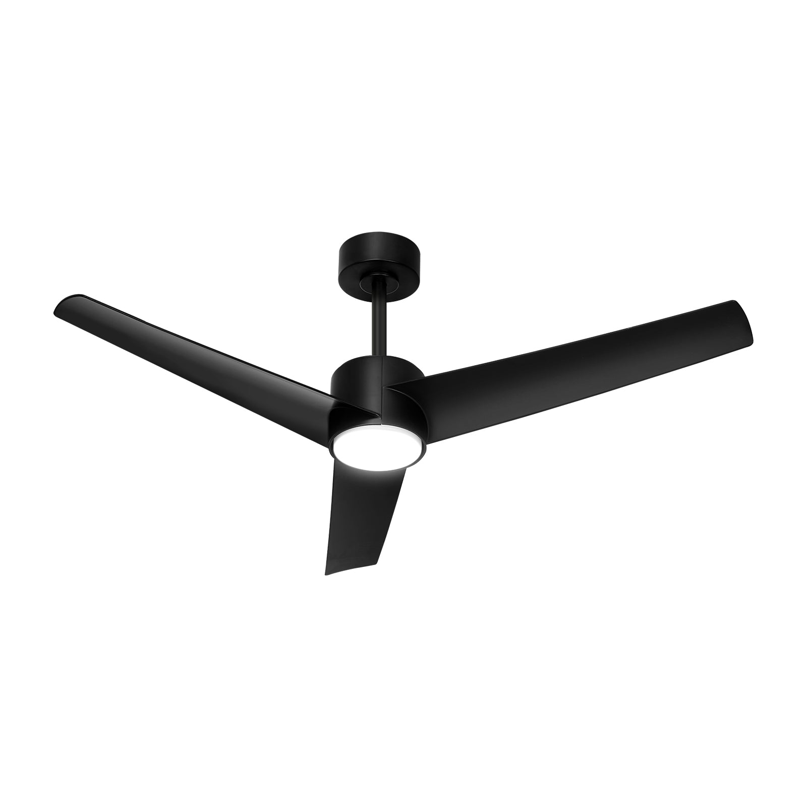 Vevare 52" Ceiling Fan With Light DC Motor 5 Speed Remote Control Timer Black - Sunyee