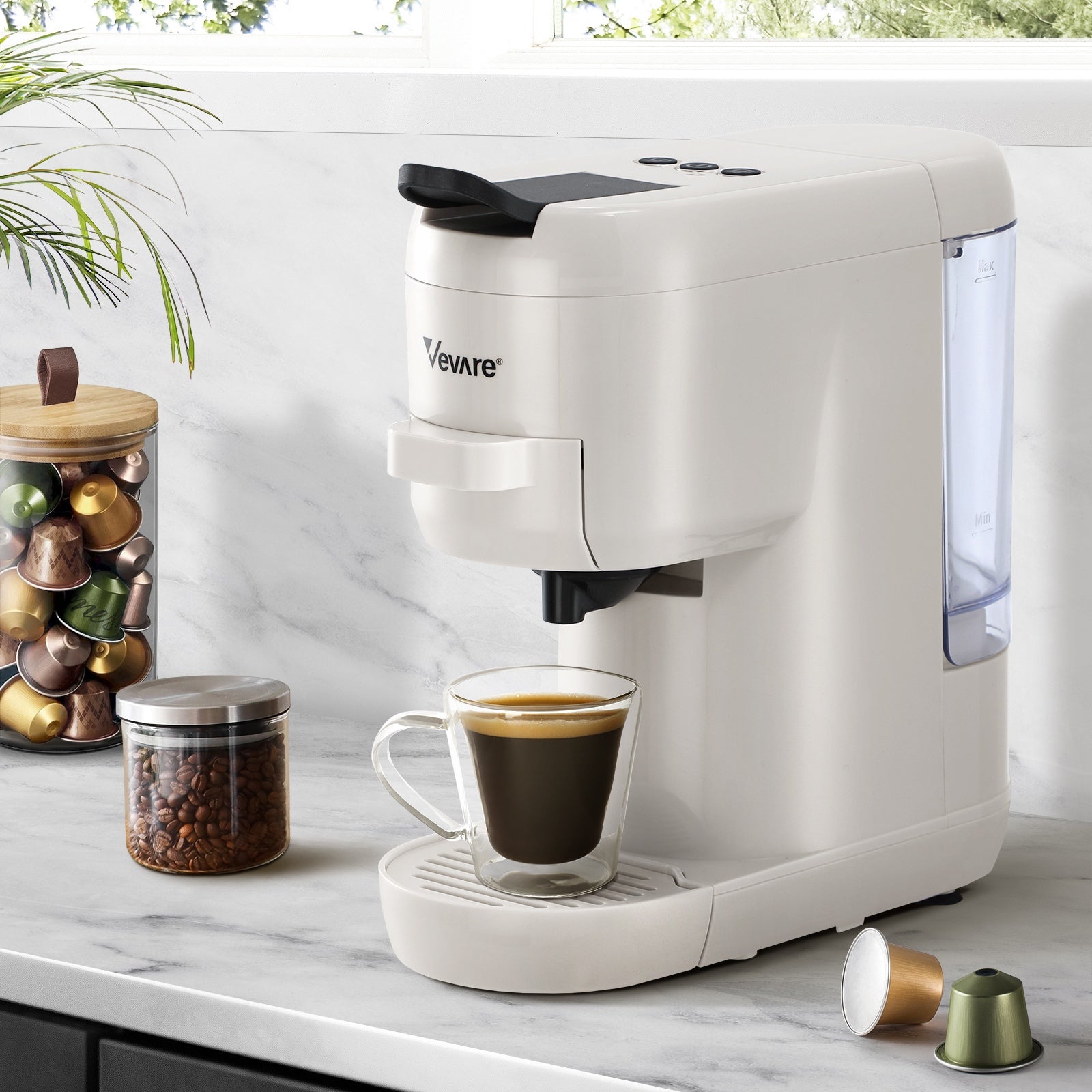 Vevare Capsule Coffee Machine 19 Bars 3in1 Nespresso/Dolce-Gusto Maker - Sunyee