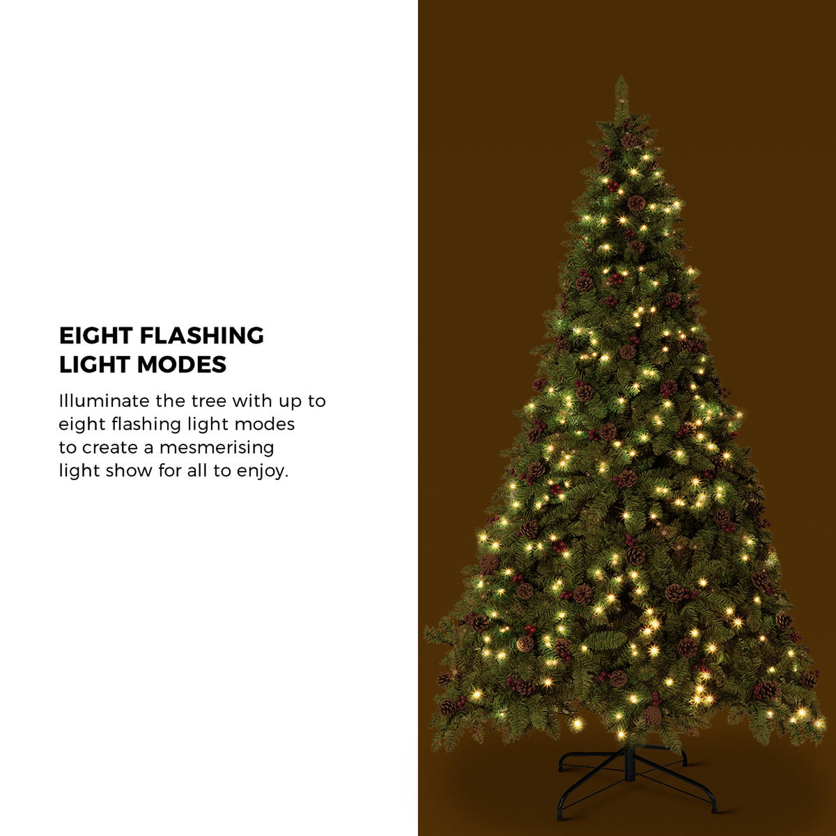 Tinseltown LED Christmas Tree 1.8M/2.1M/2.4M Xmas Trees Decorations Green Ornaments