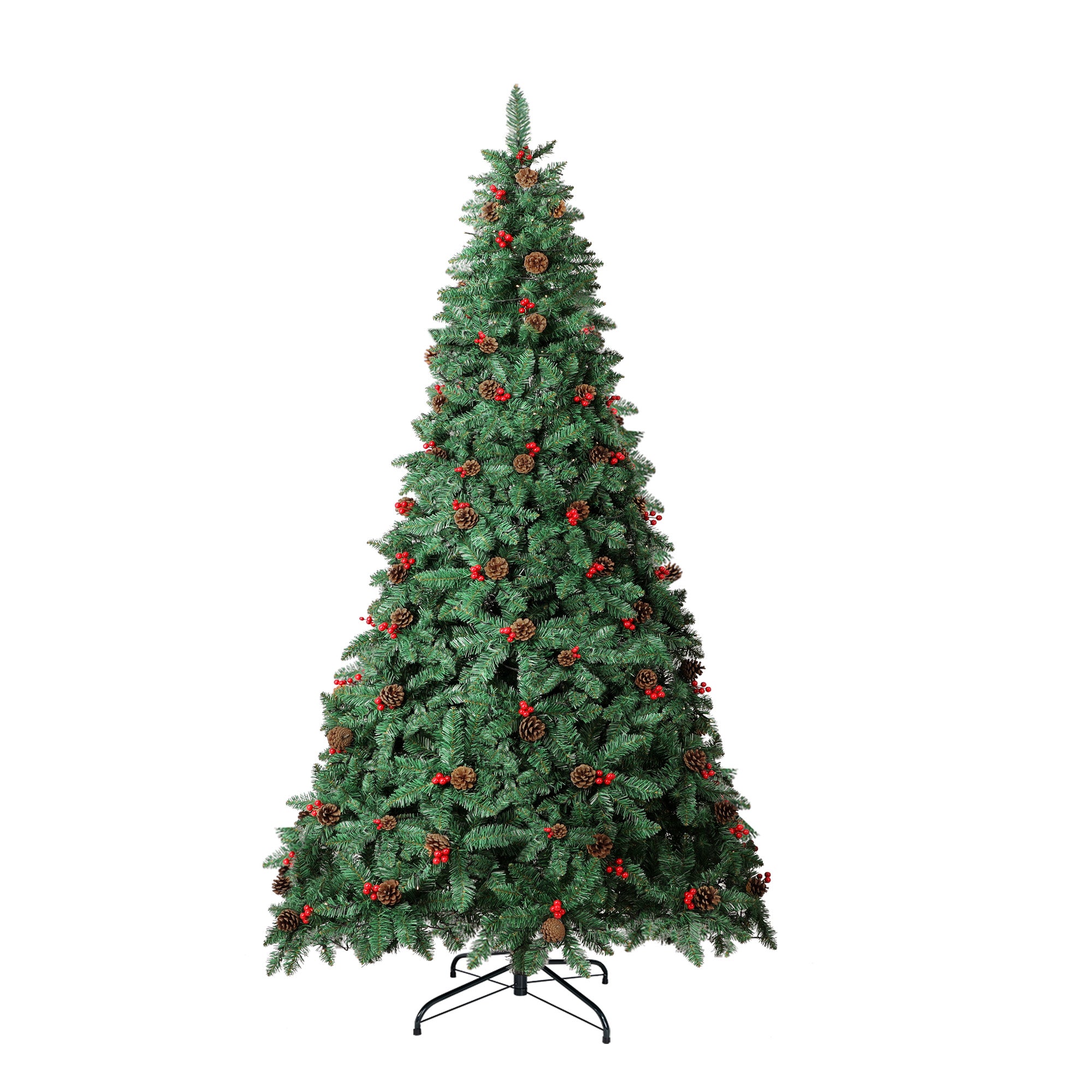 Tinseltown LED Christmas Tree 1.8M 6FT Xmas Trees Decorations Green with Ornaments