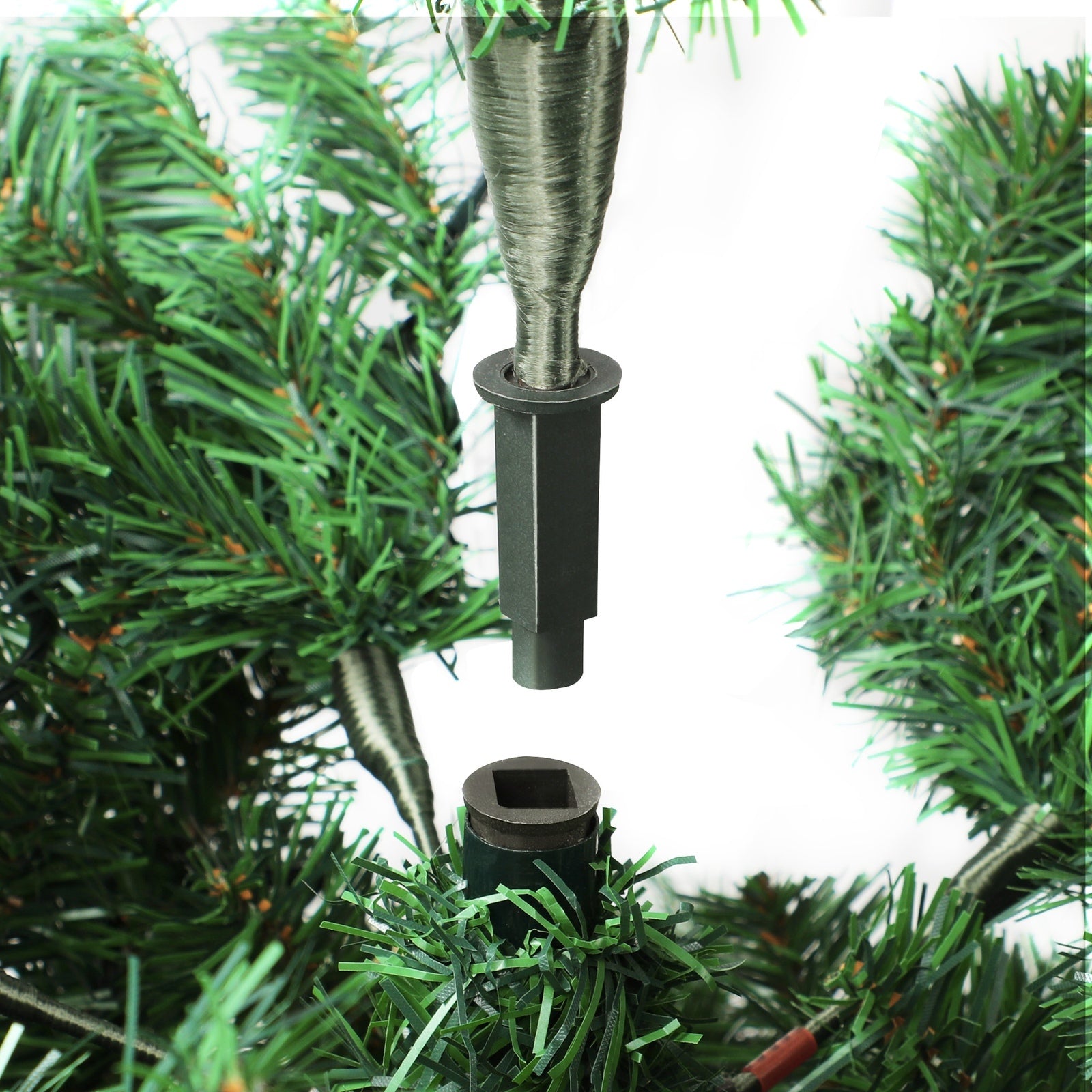 Tinseltown LED Christmas Tree 2.4M 8FT Xmas Trees Decorations Green with Ornaments - Sunyee