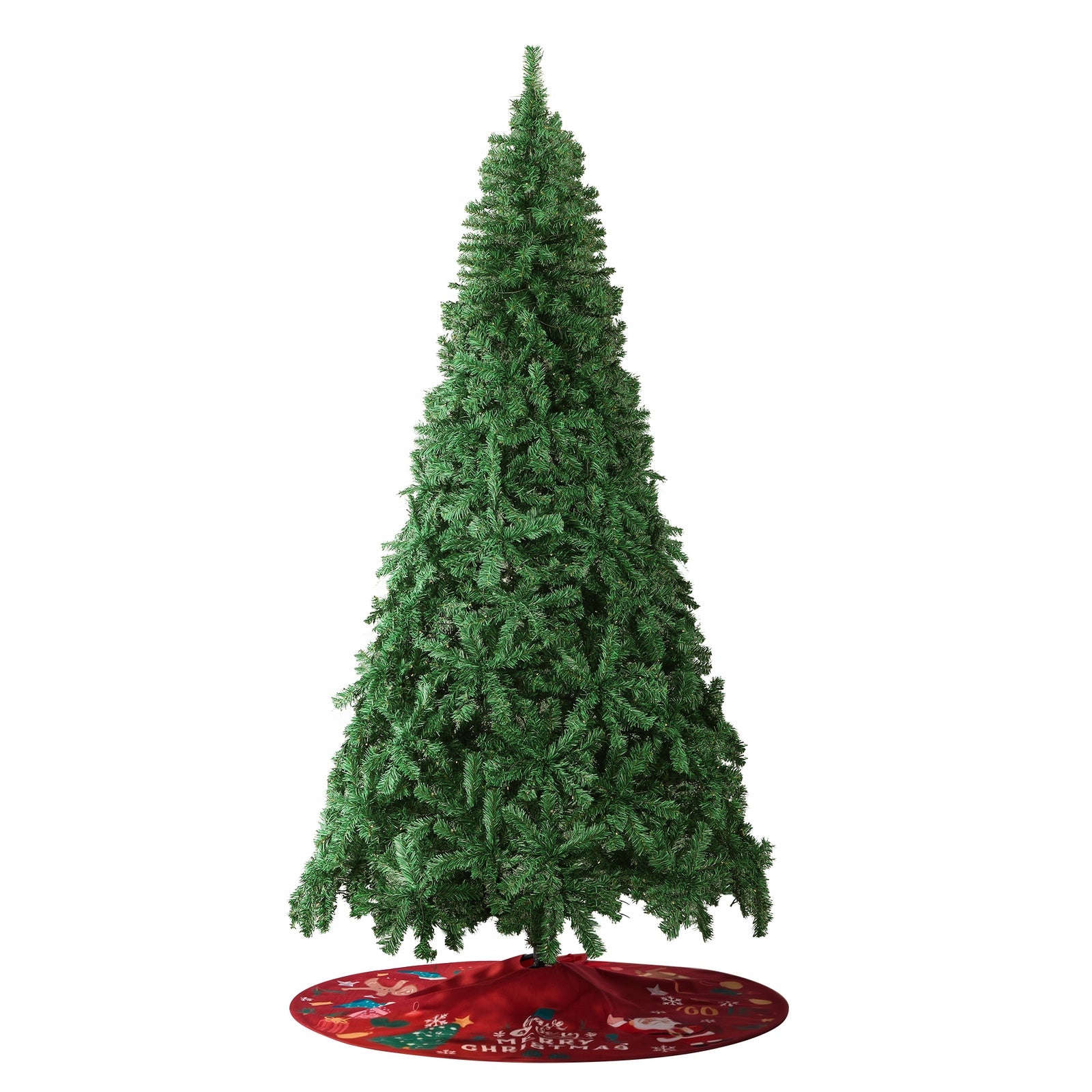 Tinseltown LED Christmas Tree 1.8M/2.1M/2.4M Xmas Trees Decor Red Tree Skirt