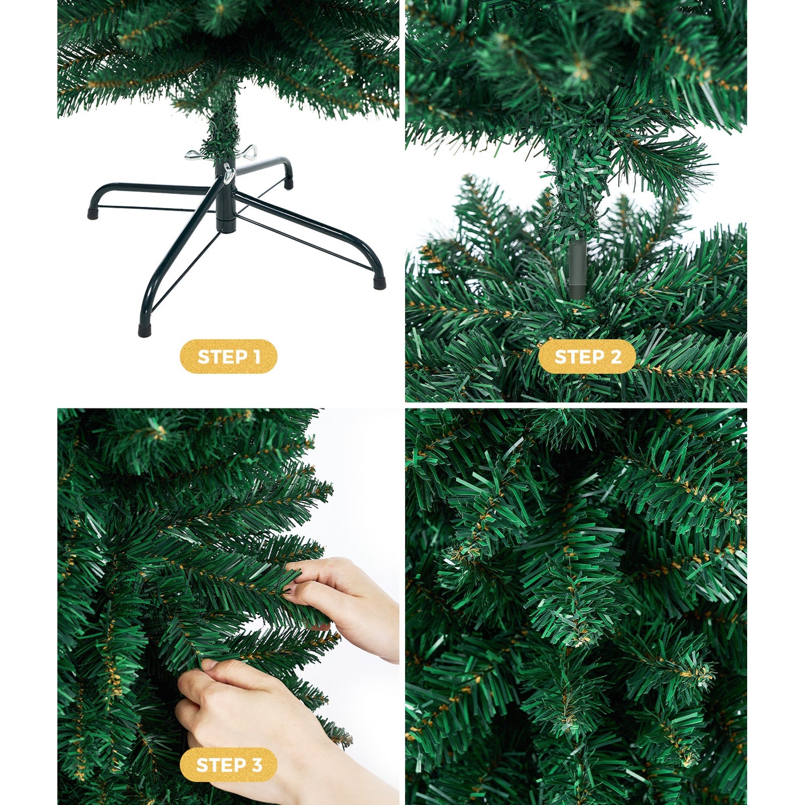 Tinseltown Slim Christmas Tree 1.8M 6FT Xmas Trees Decoration Green - Sunyee