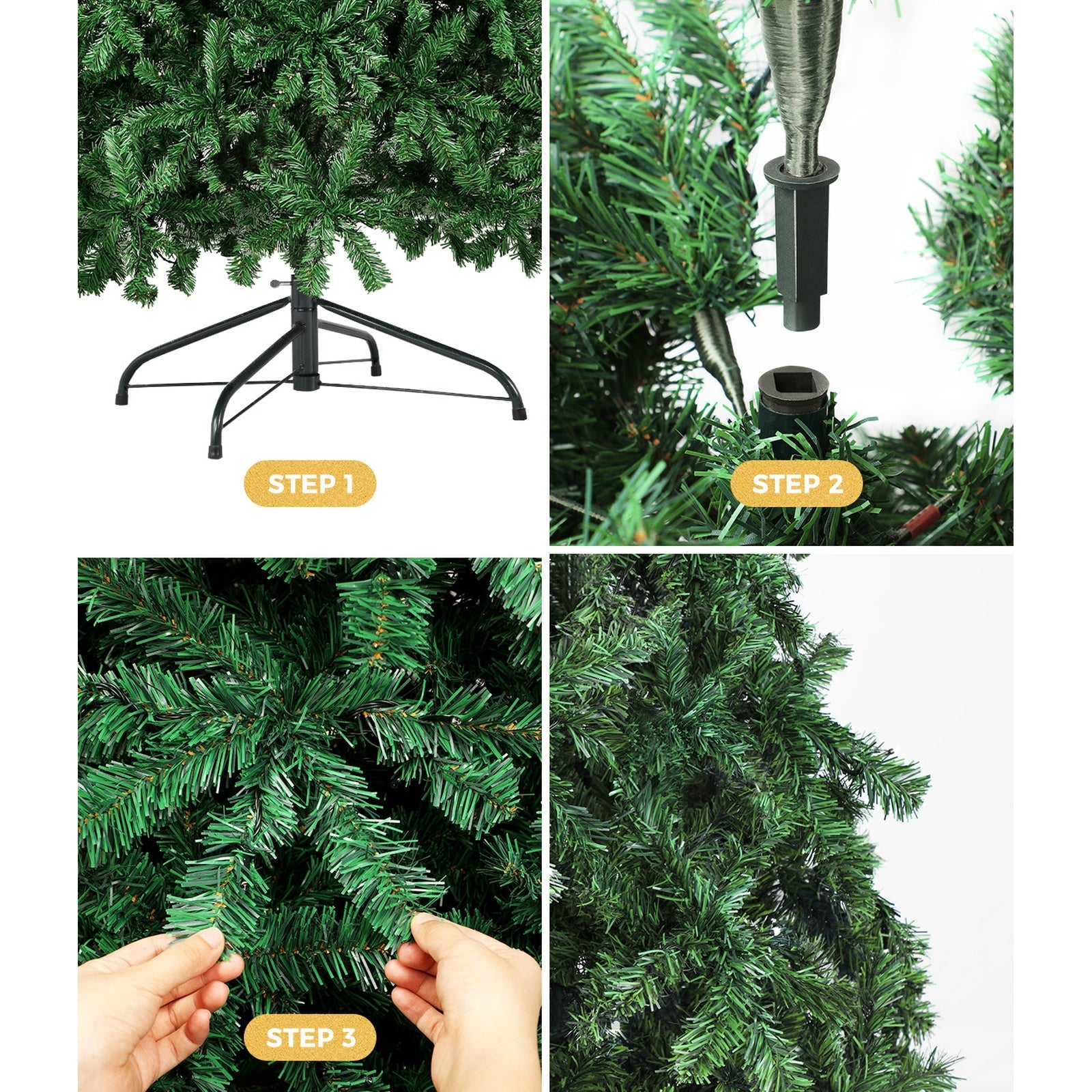 Tinseltown Christmas Tree 1.5M 5FT Xmas Trees Decorations Green 418 Tips - Sunyee