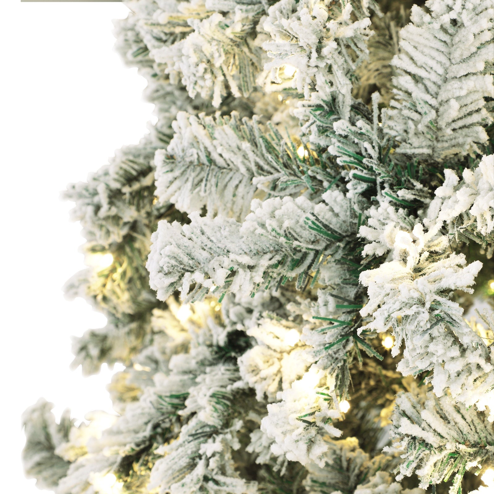 Tinseltown LED Christmas Tree 2.4M 8FT with Tree Skirt Light Snow-sprayed Green - Sunyee
