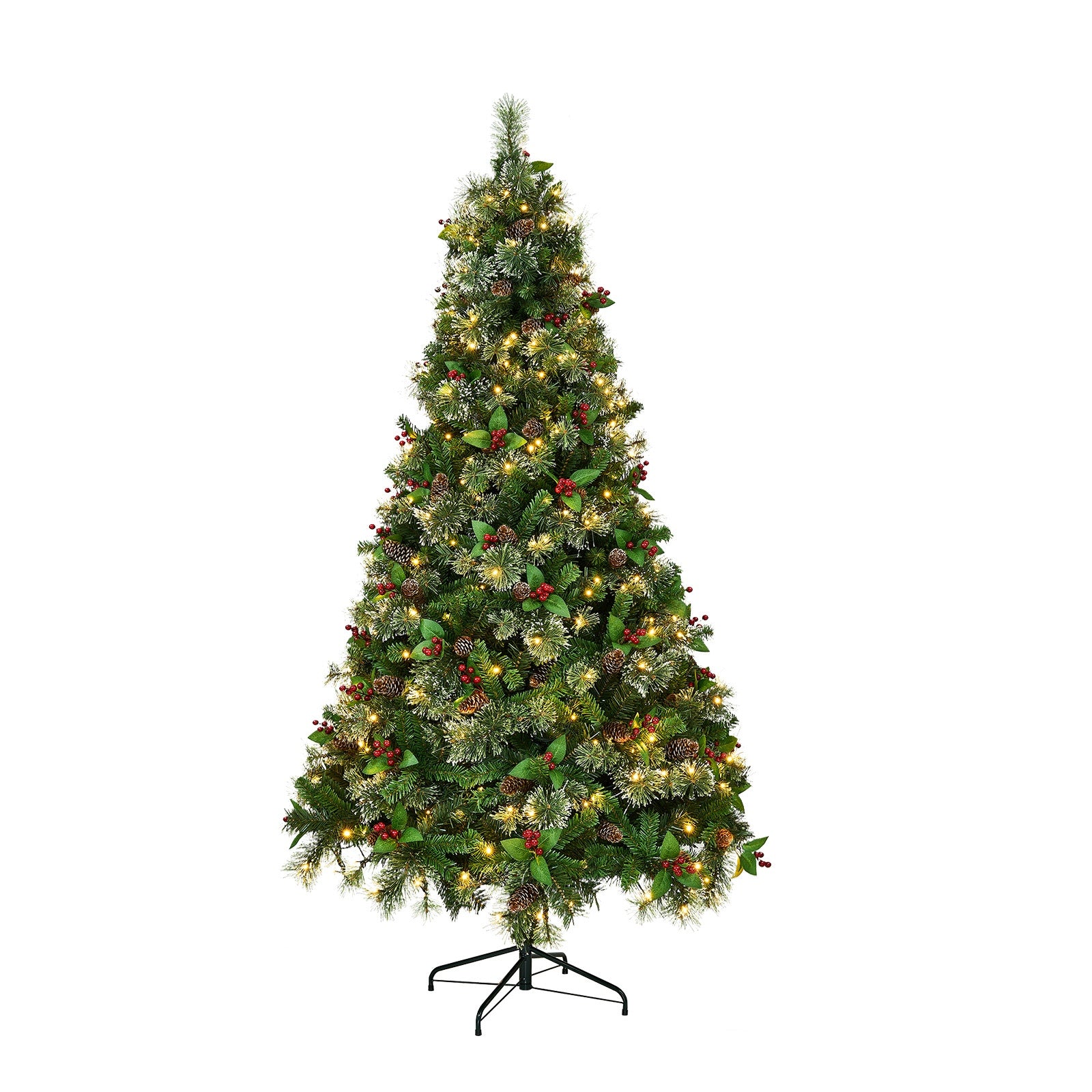 Tinseltown LED Christmas Tree 1.8M/2.1M with Lights Ornaments Xmas Decor Green