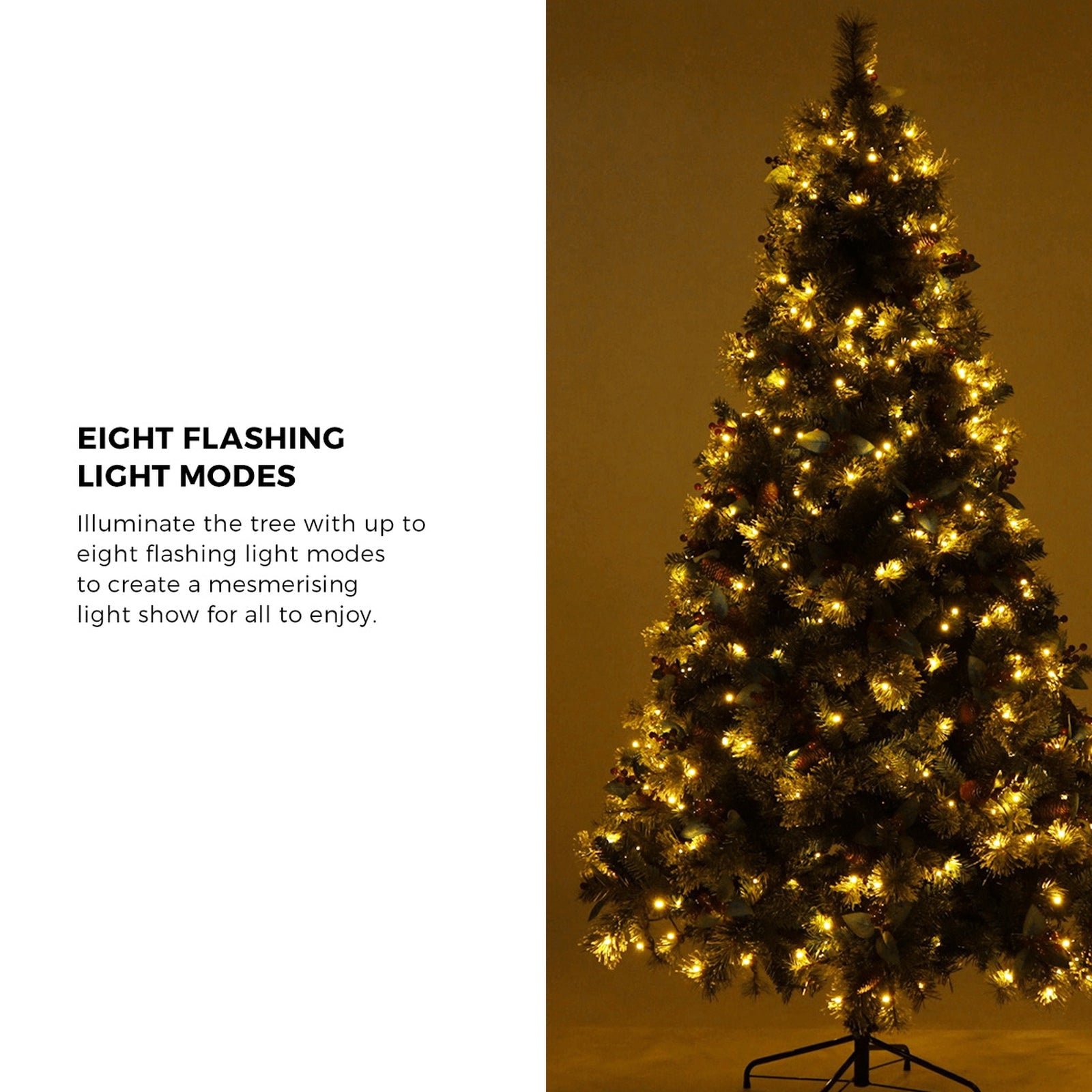 Tinseltown LED Christmas Tree 2.1M 7FT with Lights Ornaments Xmas Decor Green
