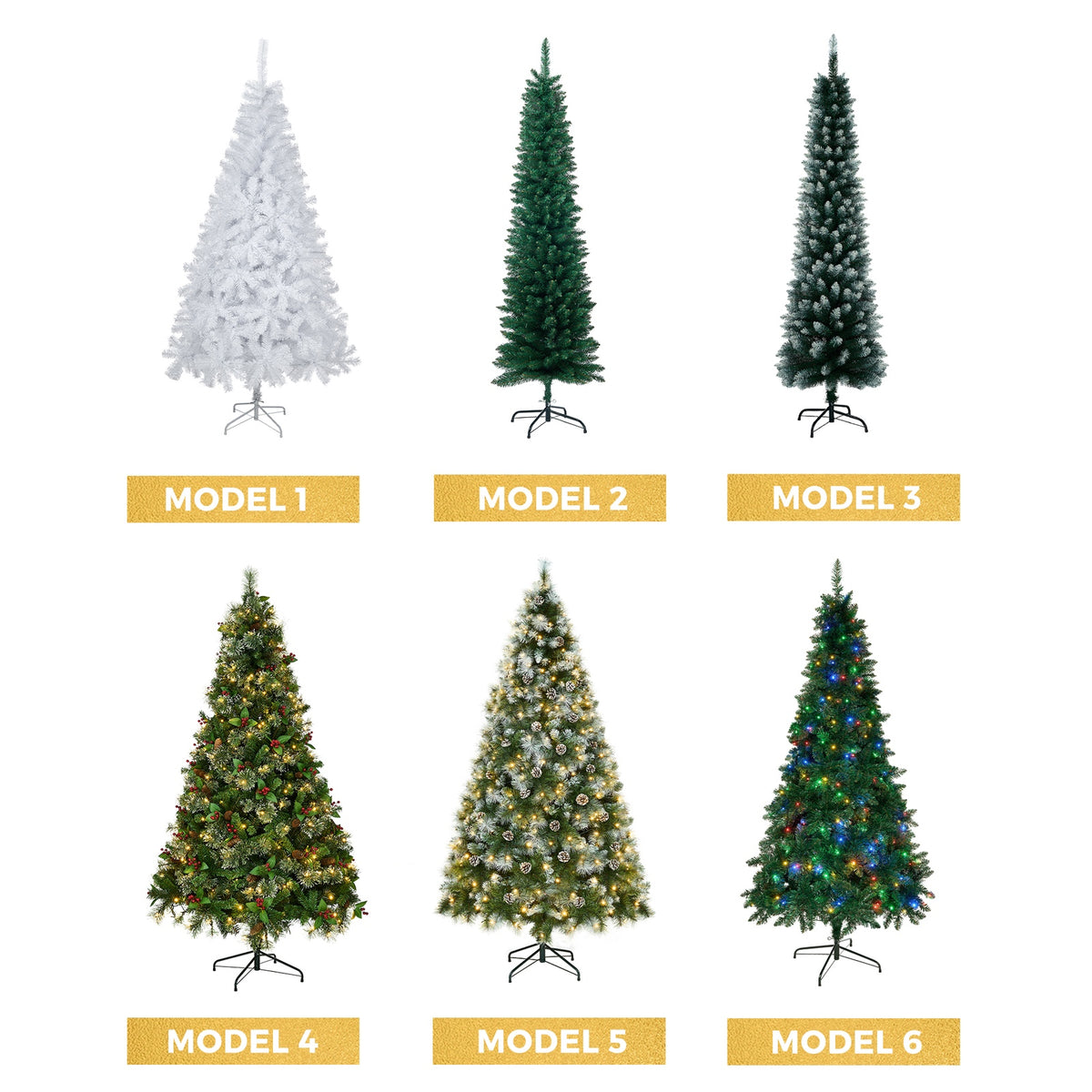 Tinseltown Christmas Tree 1.8M/2.1M/2.4M LED Lights White Green