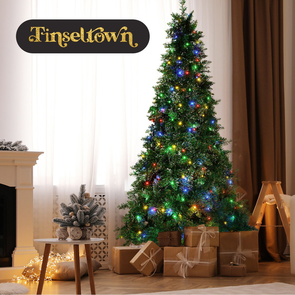 Tinseltown Christmas Tree 1.8M/2.1M/2.4M LED Lights White Green