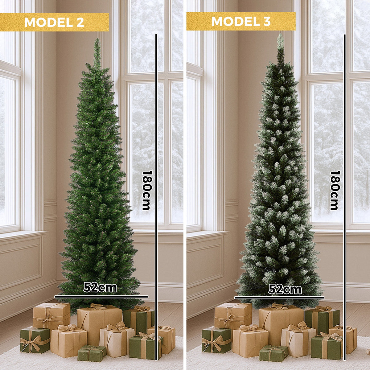 Tinseltown Christmas Tree 1.8M/2.1M/2.4M LED Lights White Green