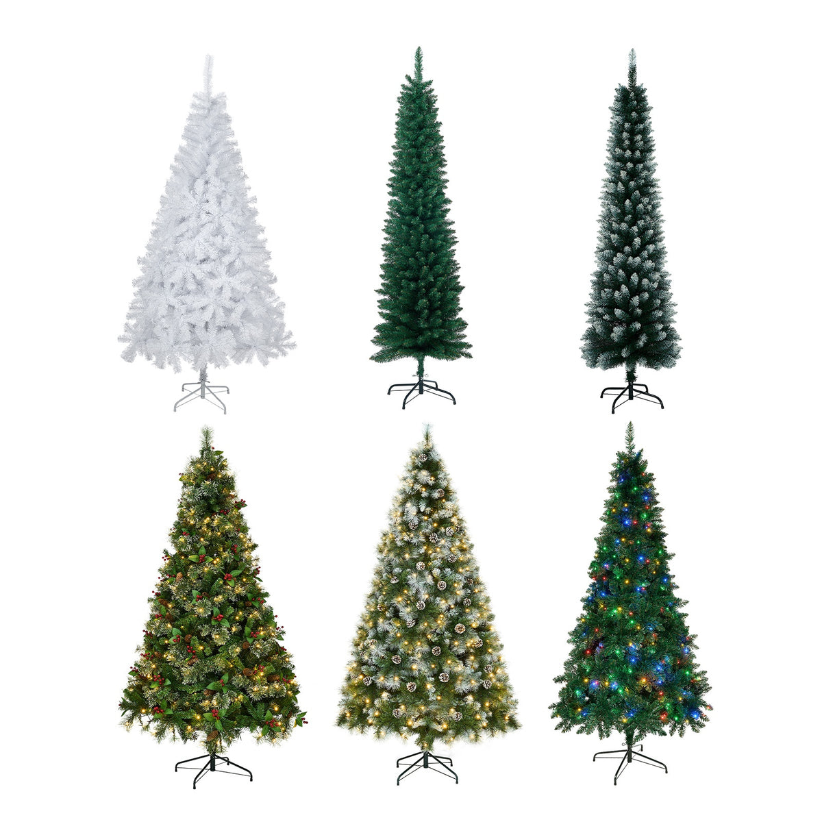 Tinseltown Christmas Tree 1.8M/2.1M/2.4M LED Lights White Green