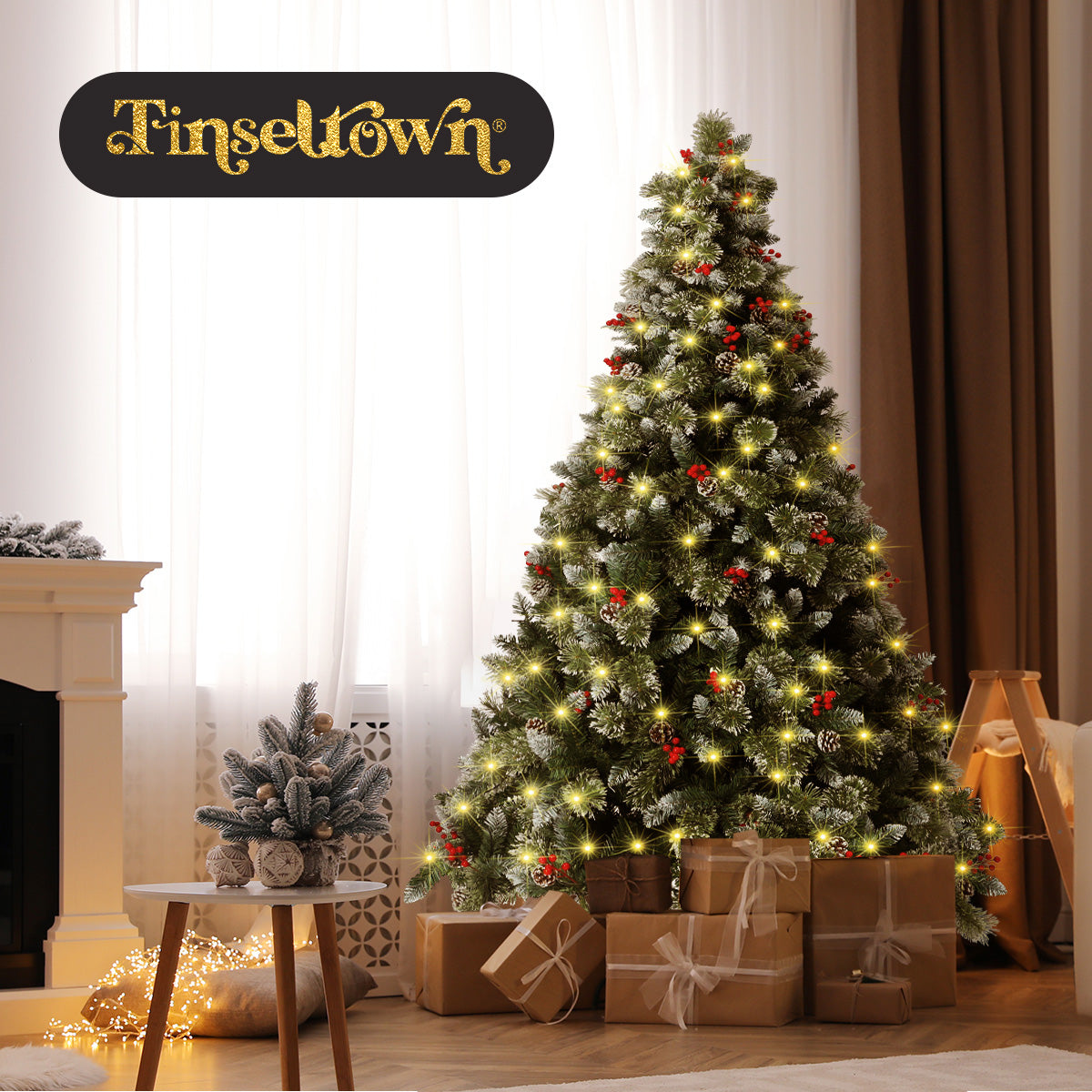 Tinseltown Christmas Tree 1.8m 6FT LED Xmas Trees Decoration 950tips