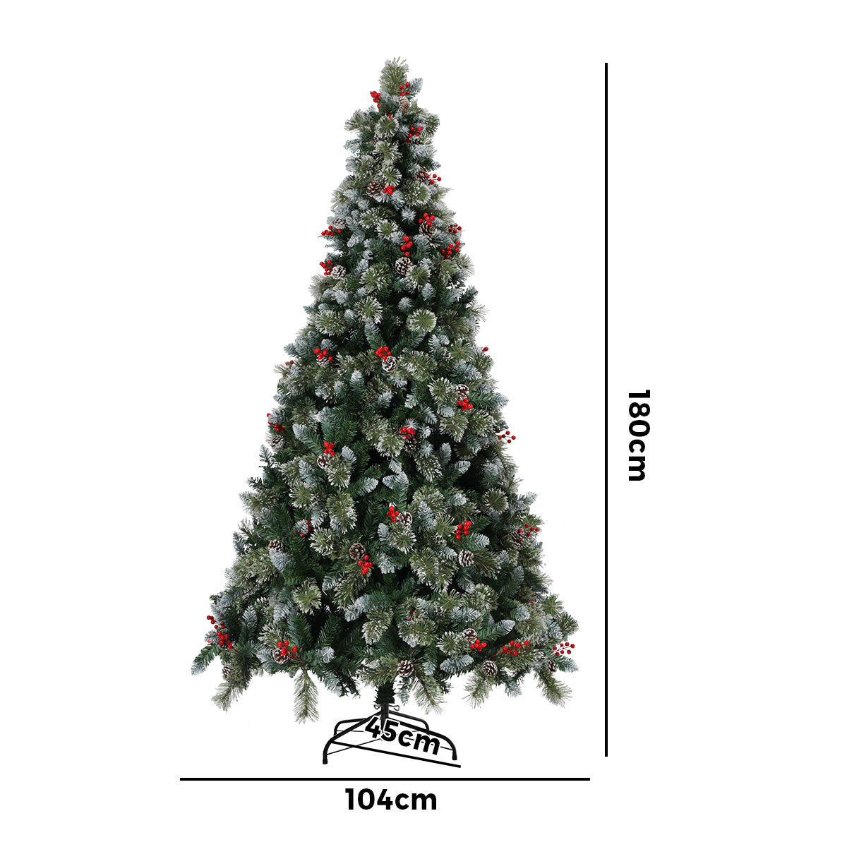 Tinseltown Christmas Tree 1.8m 6FT LED Xmas Trees Decoration 950tips