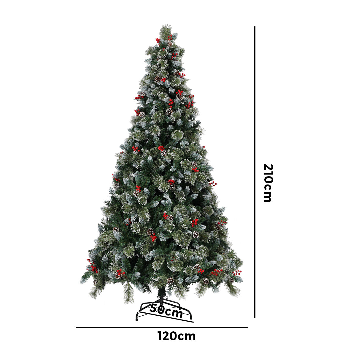 Tinseltown Christmas Tree 2.1m 7FT LED Xmas Trees Decoration 1400tips