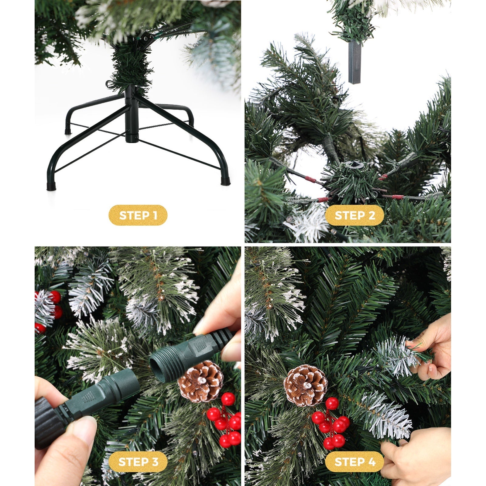 Tinseltown Christmas Tree 2.1m 7FT LED Xmas Trees Decoration 1400tips - Sunyee