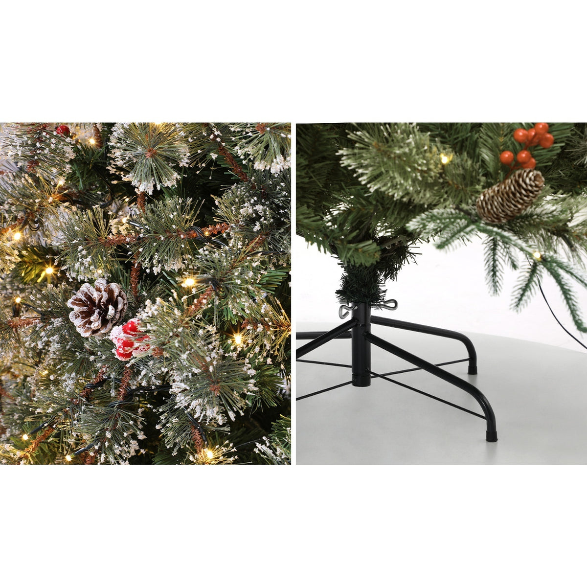 Mazam Christmas Tree 2.1m 7FT Xmas Decoration Home Decor with LED Light - Sunyee